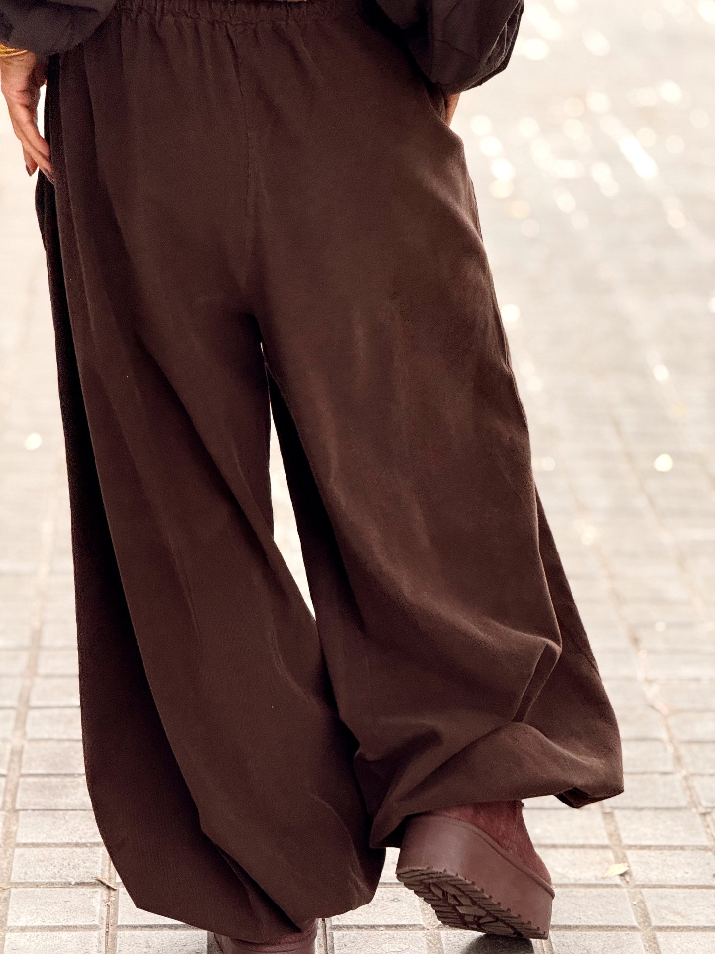 PANTALON OVERSIZE PANA JOGGER MULTICOLOR