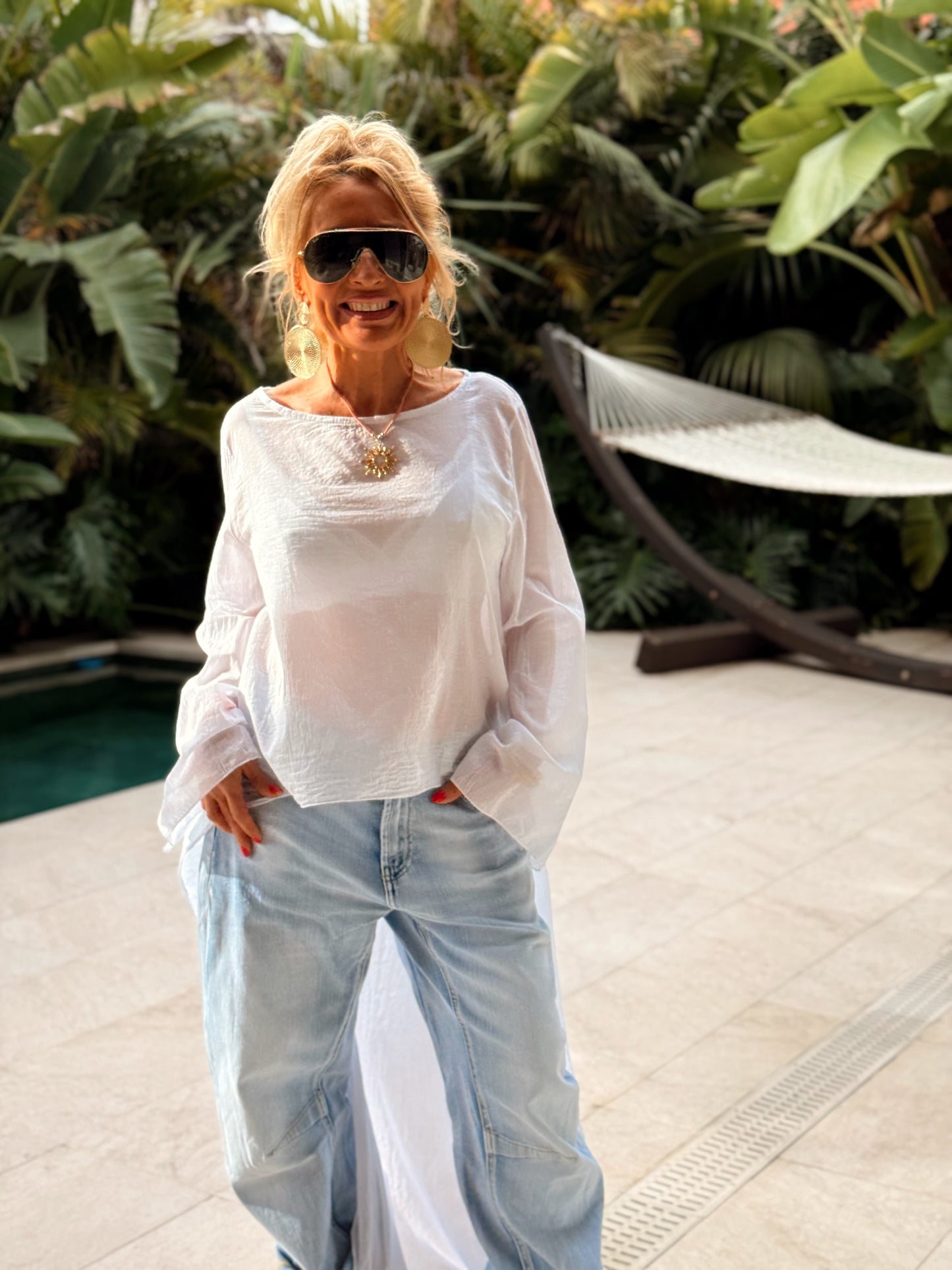 BLUSA ASIMÉTRICA ROSARIO MULTICOLOR