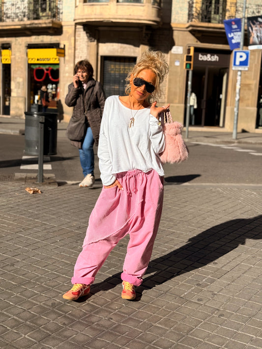 PANTALÓN BAGGY FATIMA FUCSIA