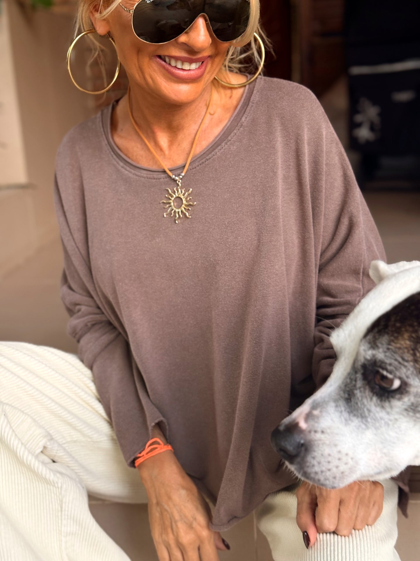 CAMISETA DESGASTADA OVERSIZE DANI MULTICOLOR