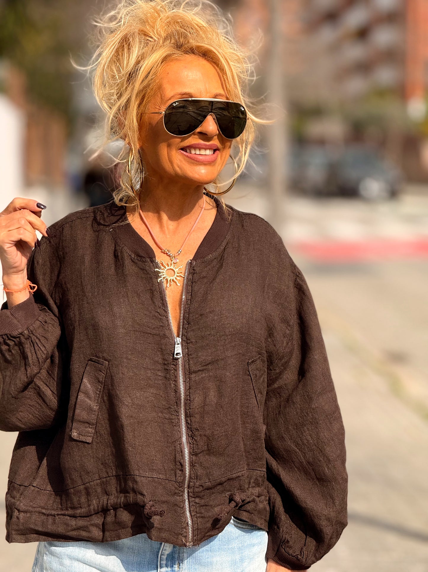 BOMBER LINO CAMILLE MULTICOLOR