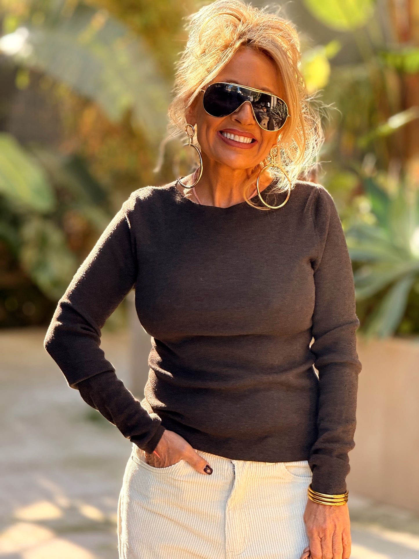 JERSEY DE PUNTO AJUSTADO MULTICOLOR