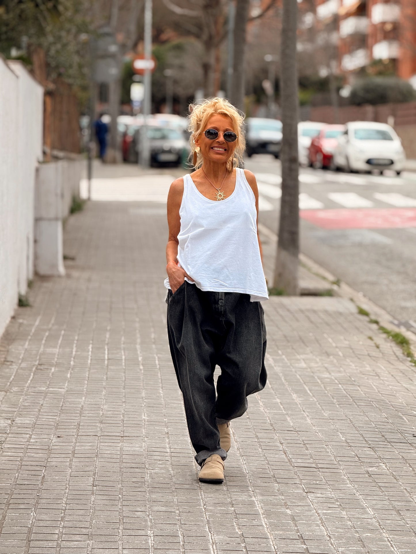 JEANS VAQUEROS BAGGY OVERSIZETHOMAS GRIS OSCURO