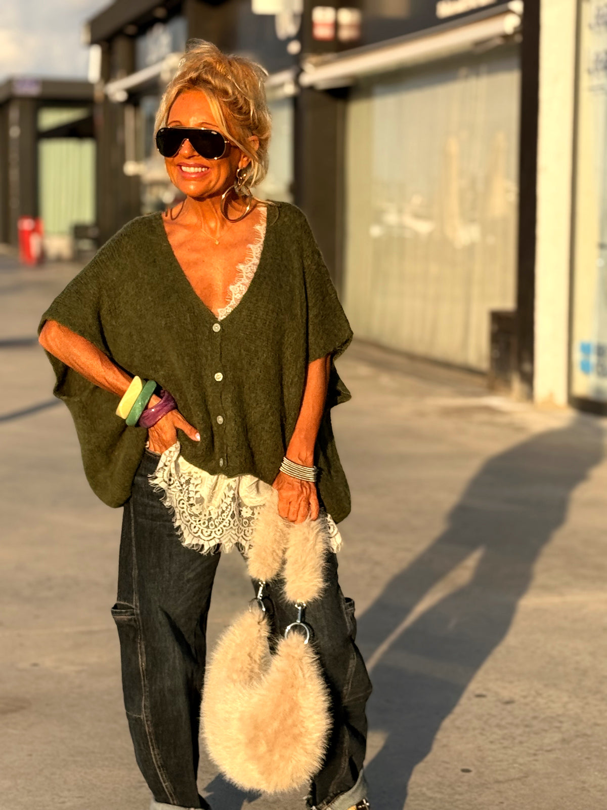 CHALECO OVERSIZE MARIANA MULTICOLOR