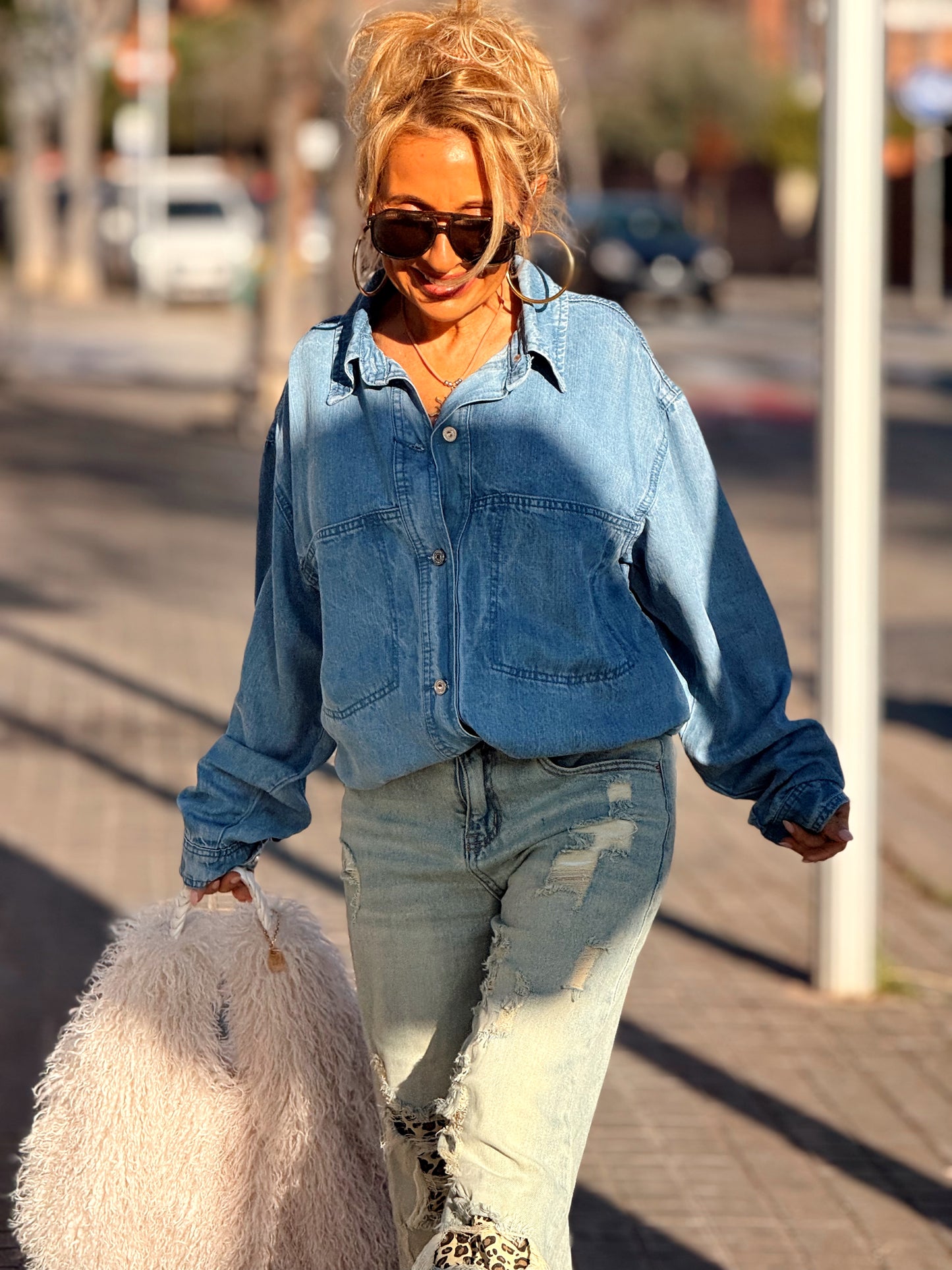 CAMISA CON BOLSILLOS GARRY TEJANO