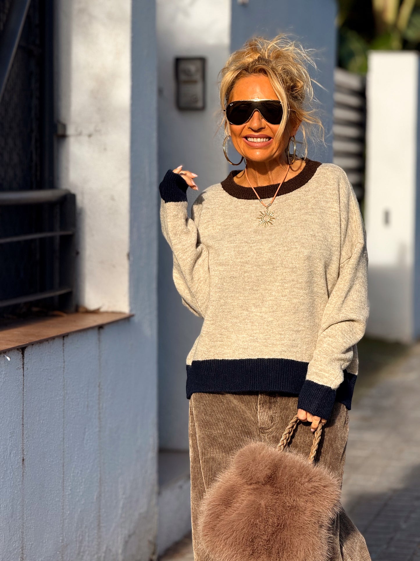 JERSEY DE PUNTO BEATRIZ MULTICOLOR