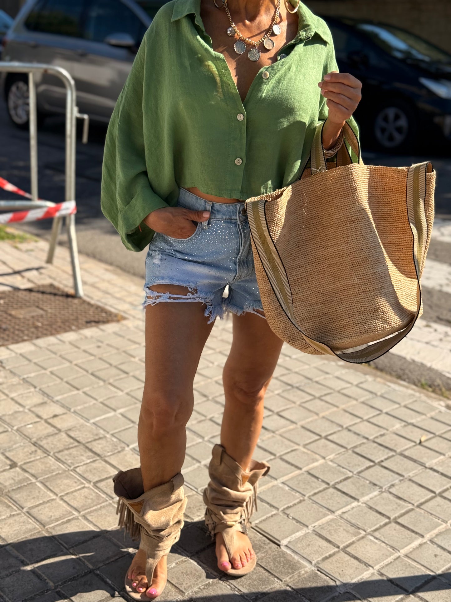 BOLSO CESTAS MULTICOLOR