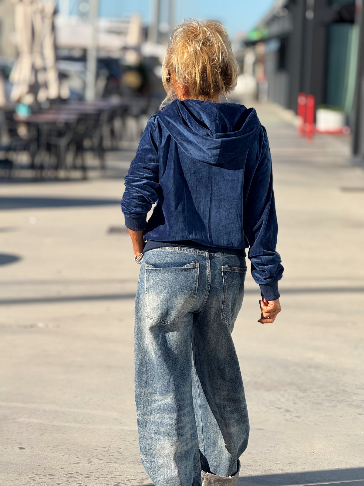 CHAQUETA TERCIOPELO AZUL