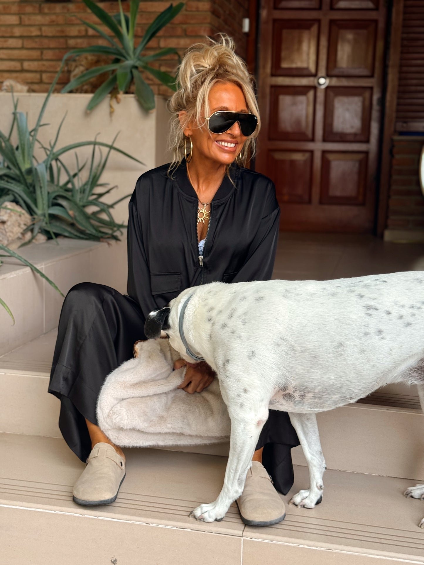 CONJUNTO BOMBER-PANTALON CELIA MULTICOLOR