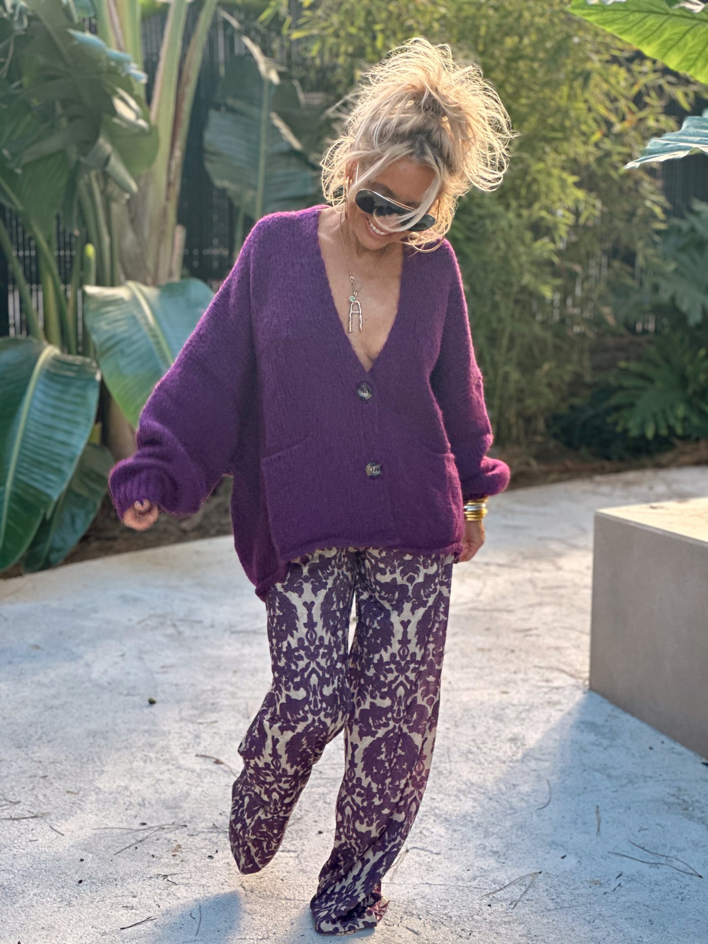 PANTALON ESTAMPADO BETTY LILAS