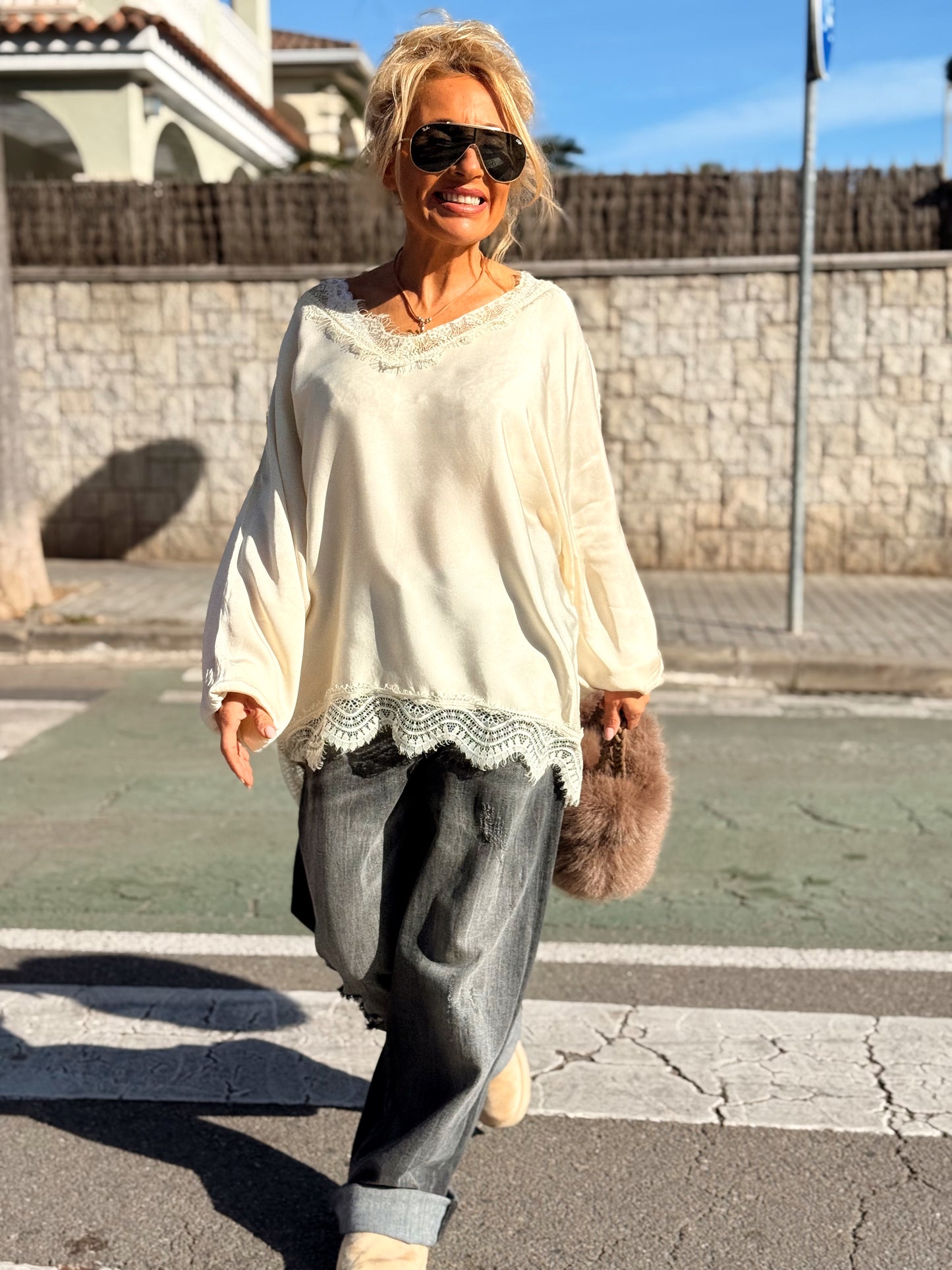 BLUSA OVERSIZE LENCERO PAULA MULTICOLOR