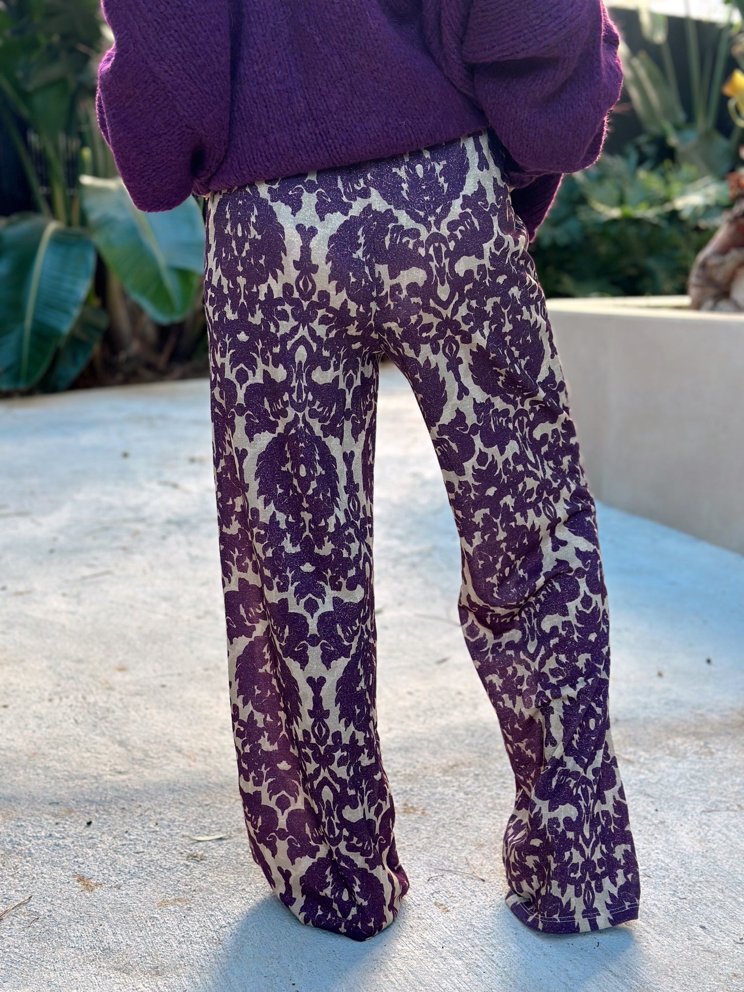 PANTALON ESTAMPADO BETTY LILAS