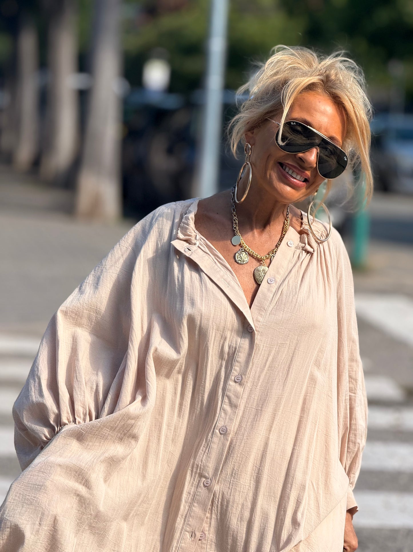 VESTIDO OVERSIZE NINA MULTICOLOR