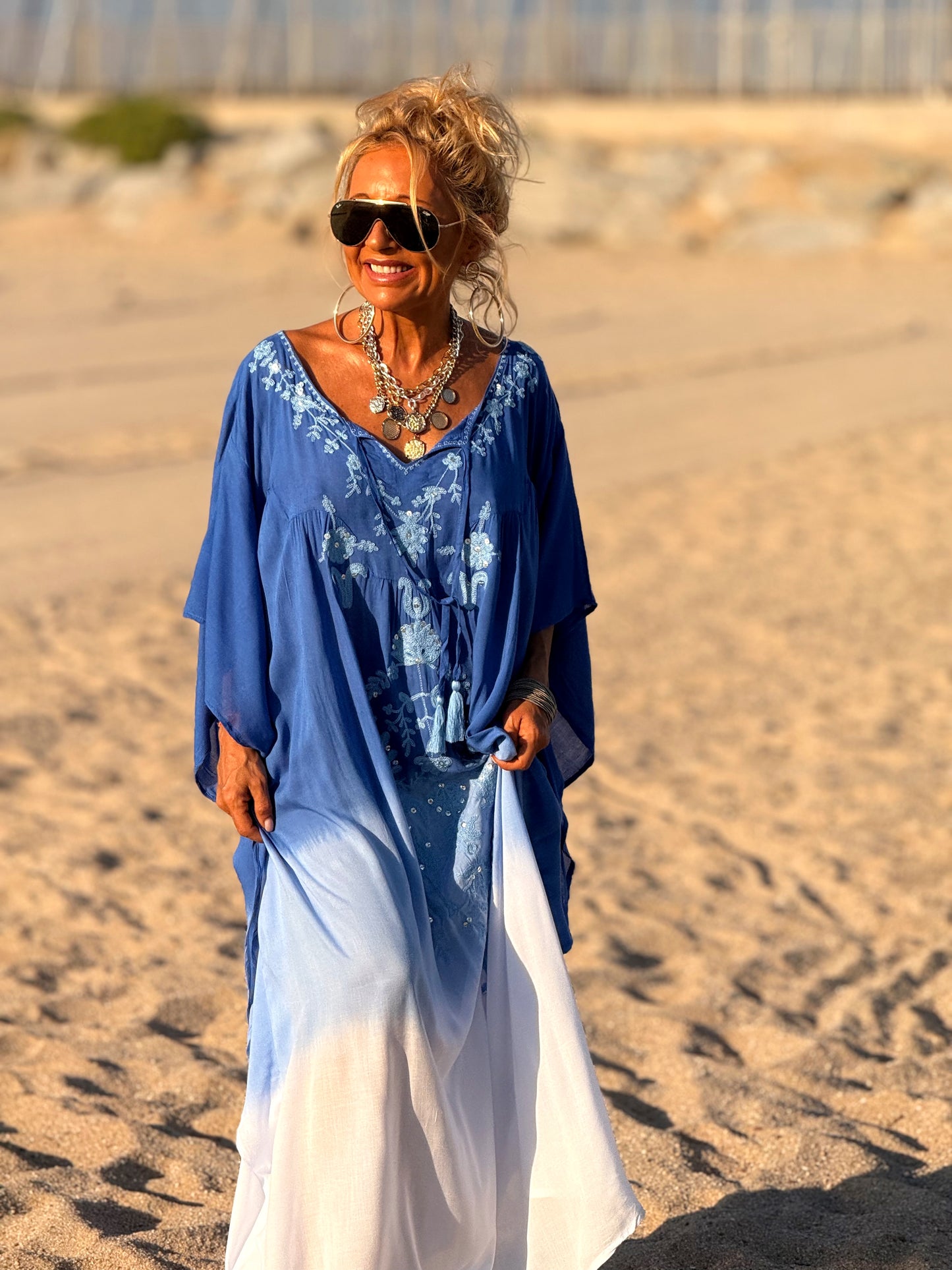 VESTIDO KAFTAN MIKONOS MULTICOLOR