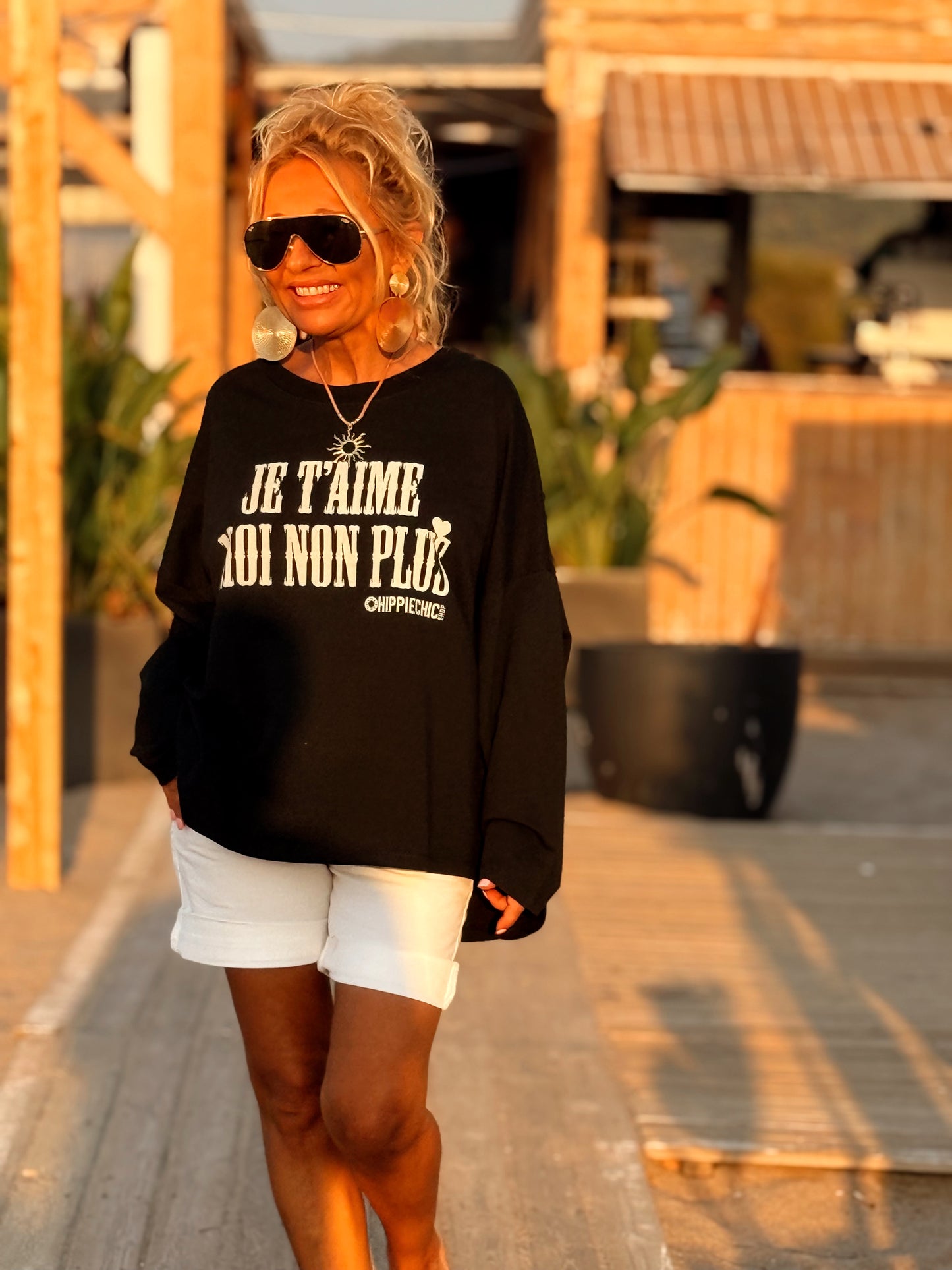 SUDADERA OVERSIZE JE T’AIME MOI NON PLUS MULTICOLOR