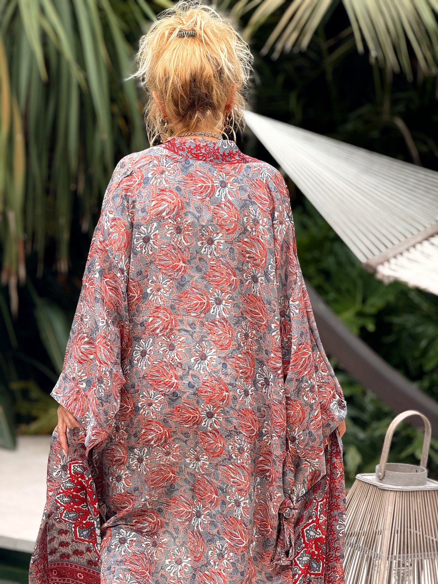 KIMONO ESTAMPADO MANGA 3/4 MULTICOLOR