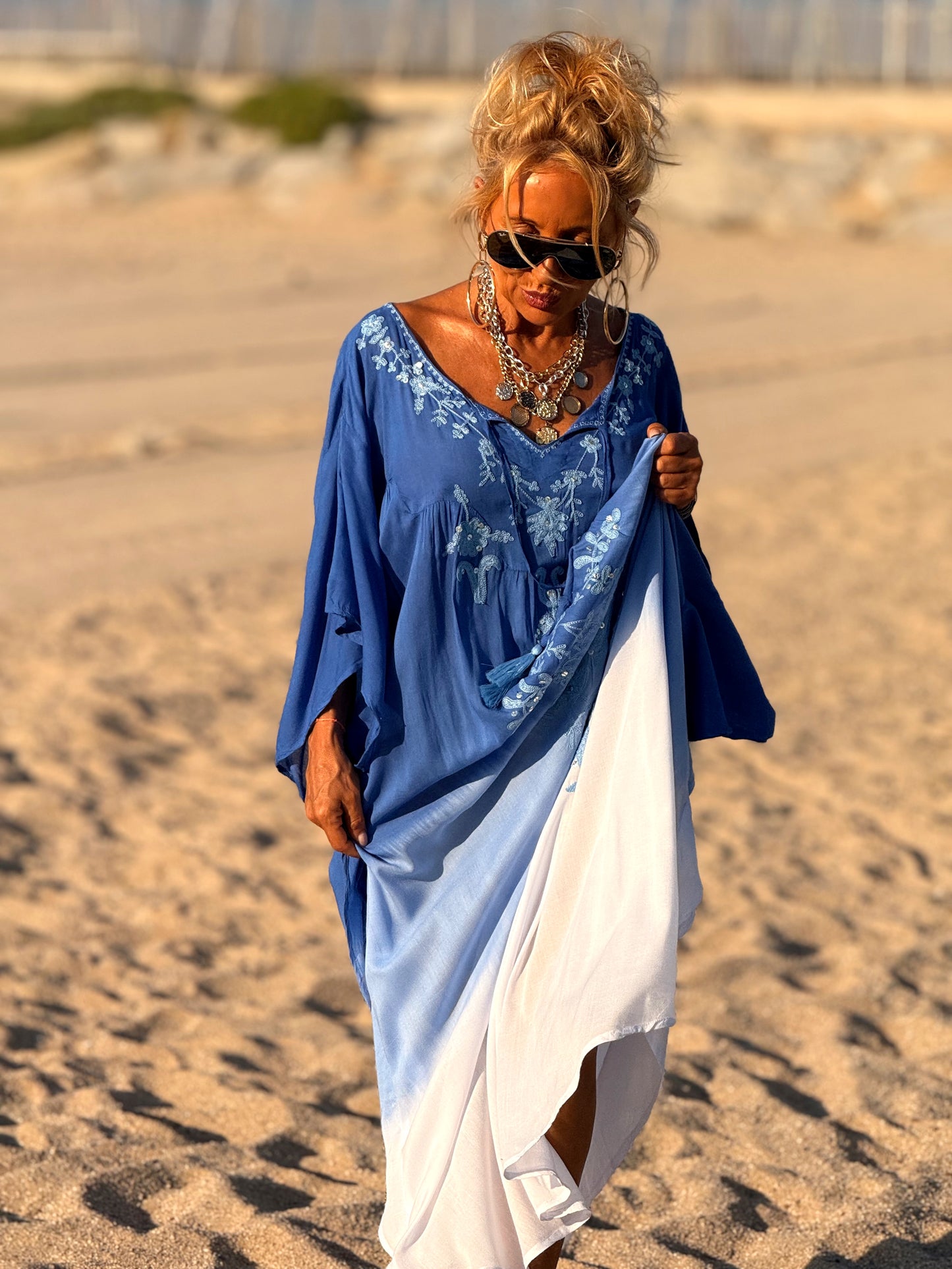 VESTIDO KAFTAN MIKONOS MULTICOLOR