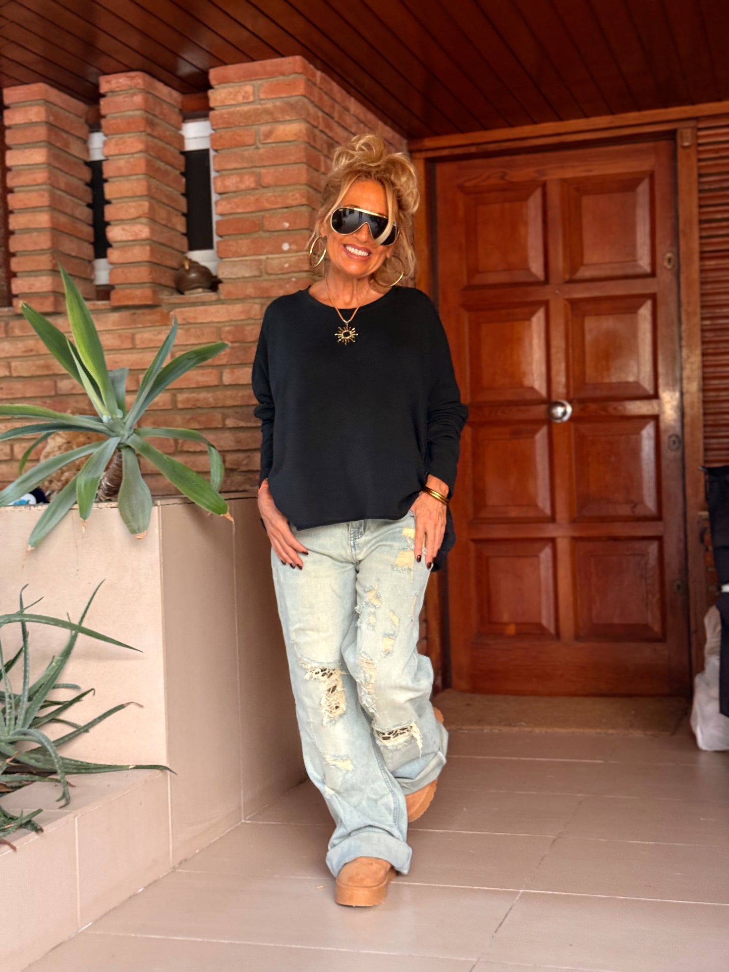 CAMISETA DESGASTADA OVERSIZE DANI MULTICOLOR