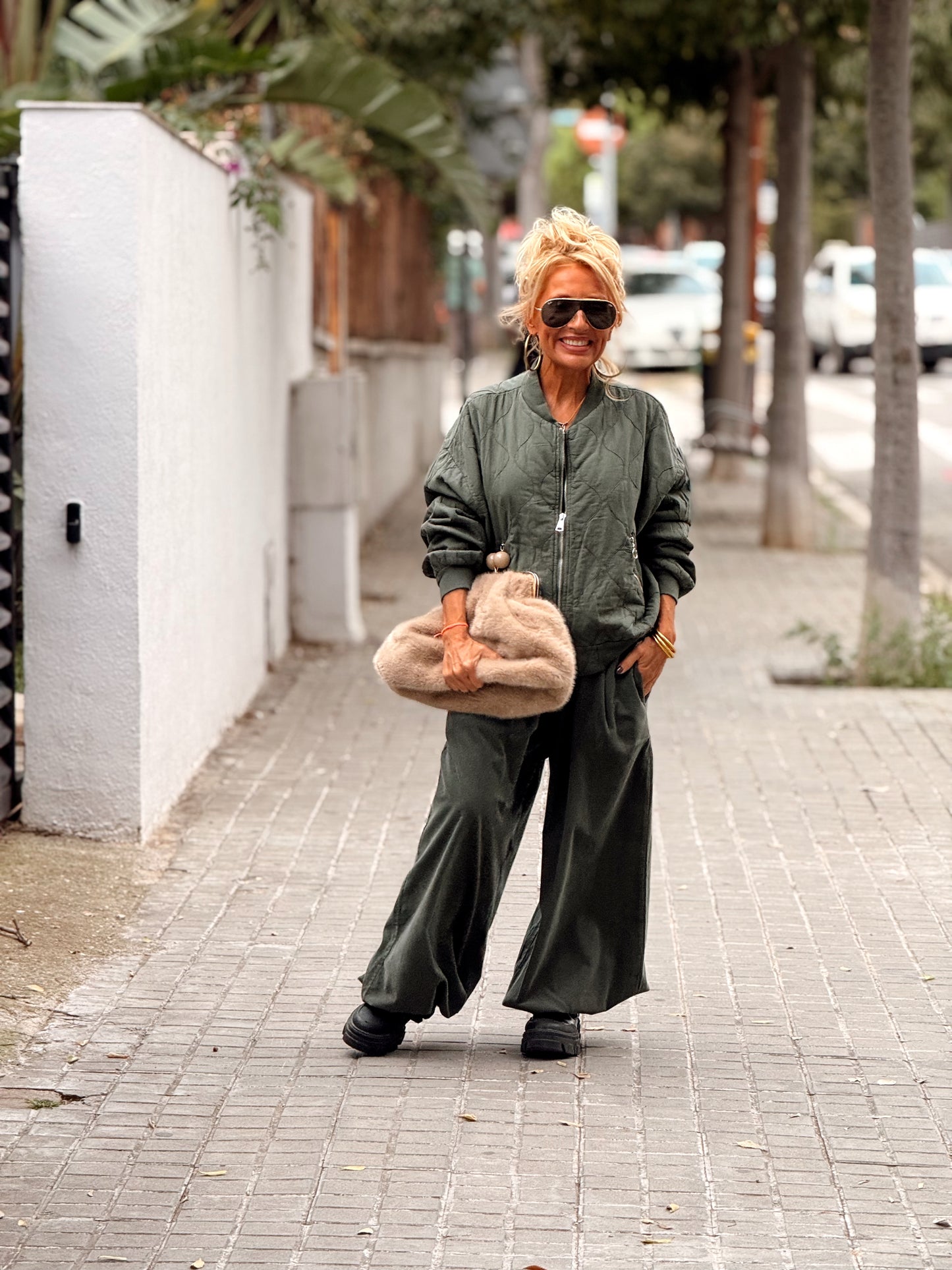 PANTALON OVERSIZE PANA JOGGER MULTICOLOR