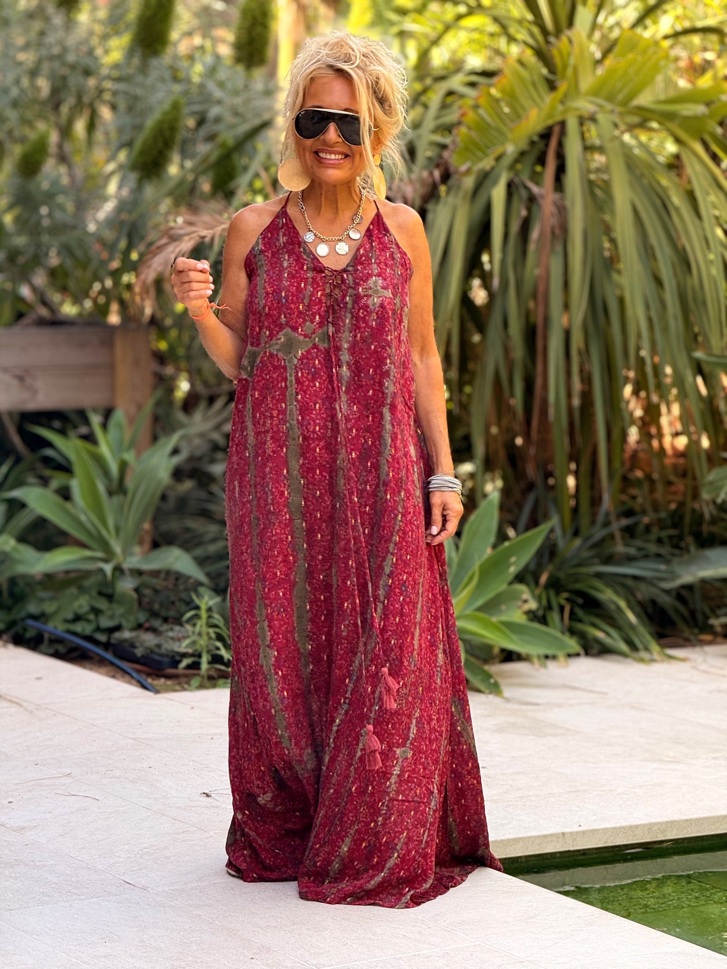 VESTIDO CREPE SEDA INDY MULTICOLOR