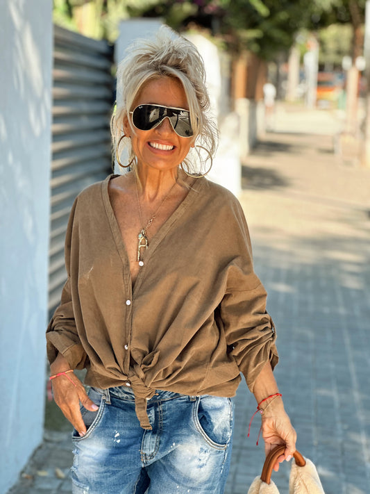 BLUSA PANA LUDIVINE CAMEL