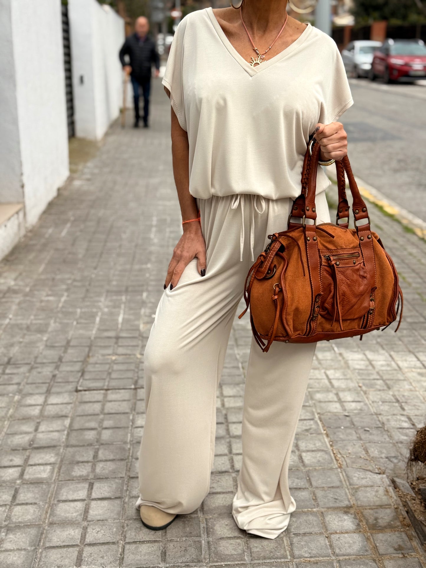 CONJUNTO PANTALON-BLUSA ALBA MULTICOLOR