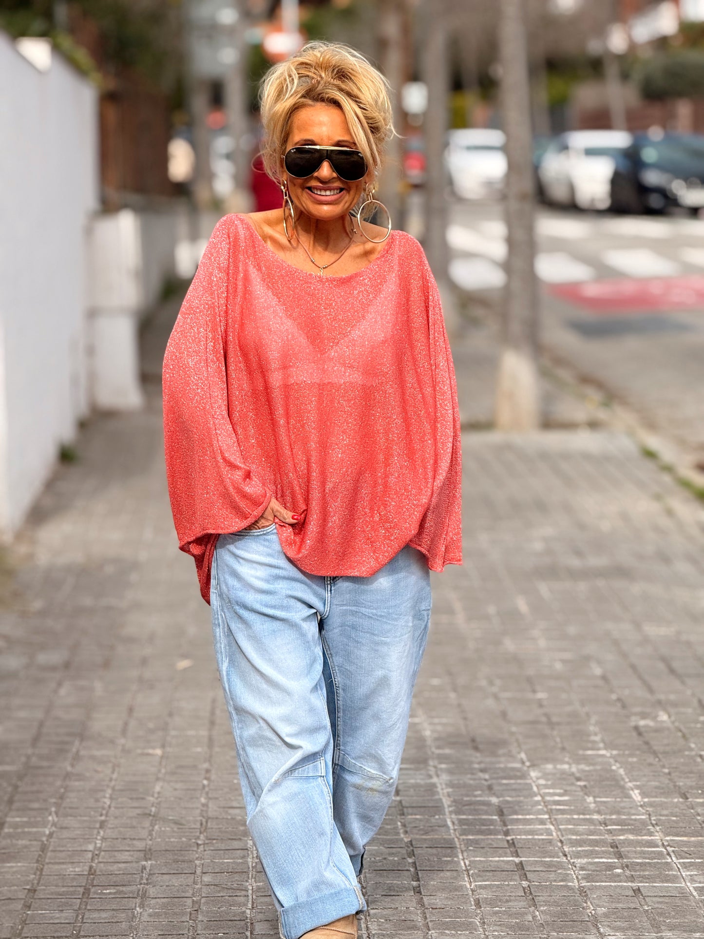 JERSEY BRILLANTE SUPER OVERSIZE ARLETTE MULTICOLOR