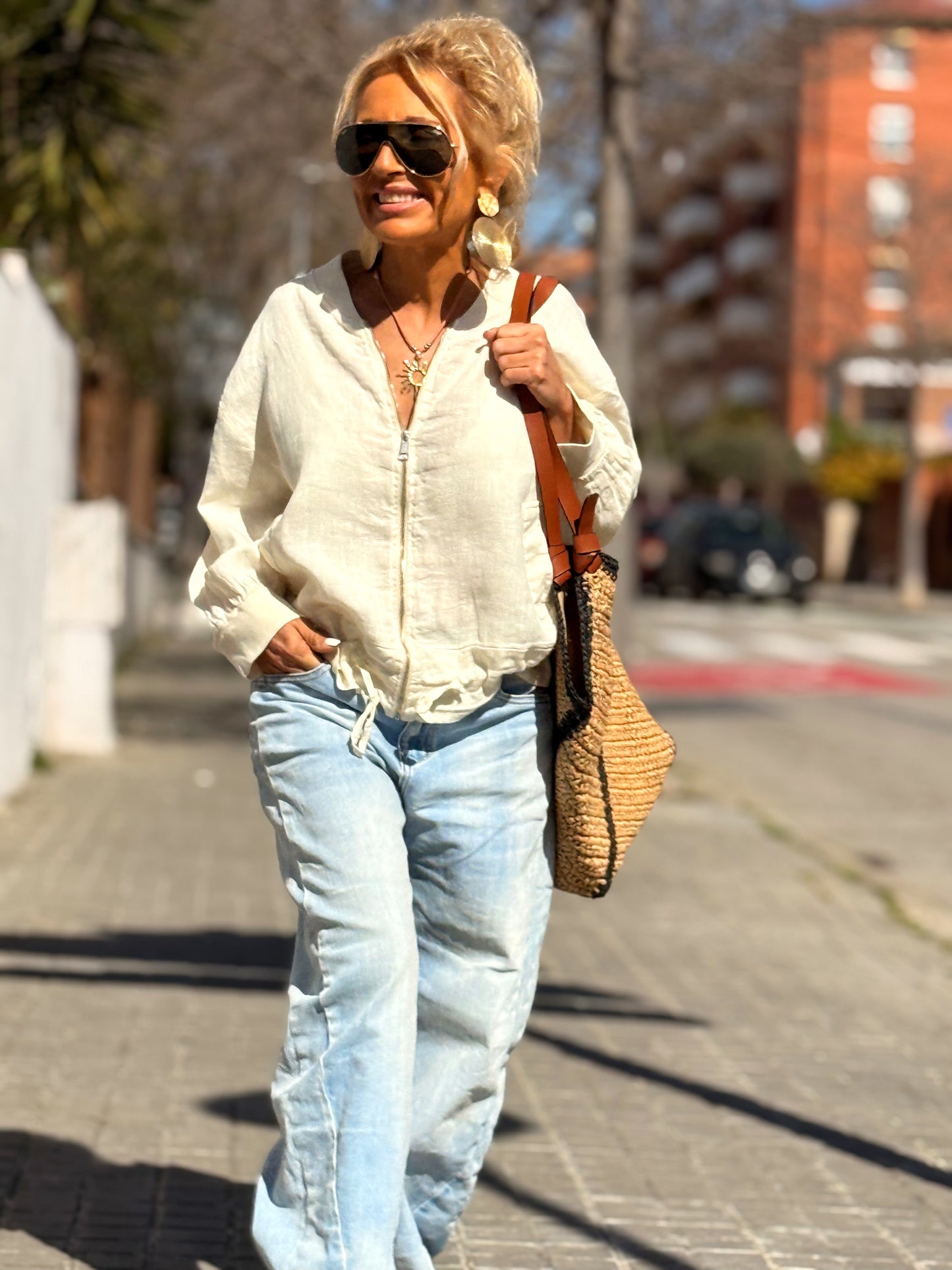 BOMBER LINO CAMILLE MULTICOLOR