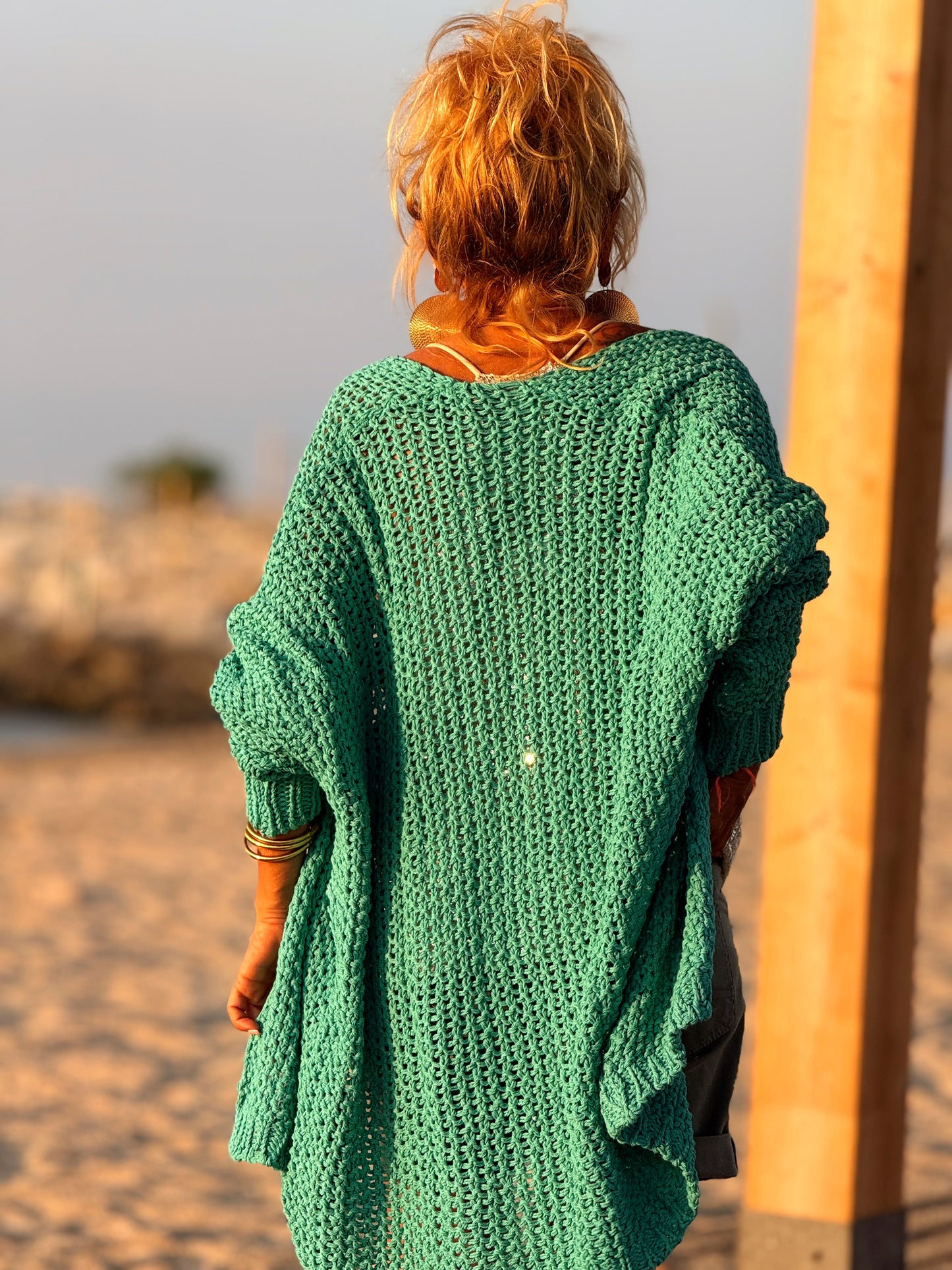 CHAQUETA AGUJERO INES VERDE