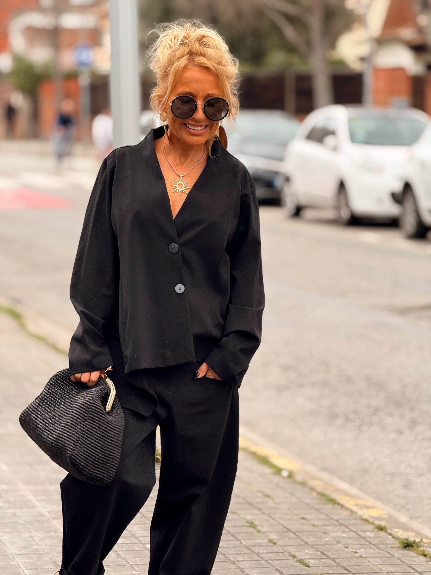 CHAQUETA ASIMÉTRICO VALERIA MULTICOLOR