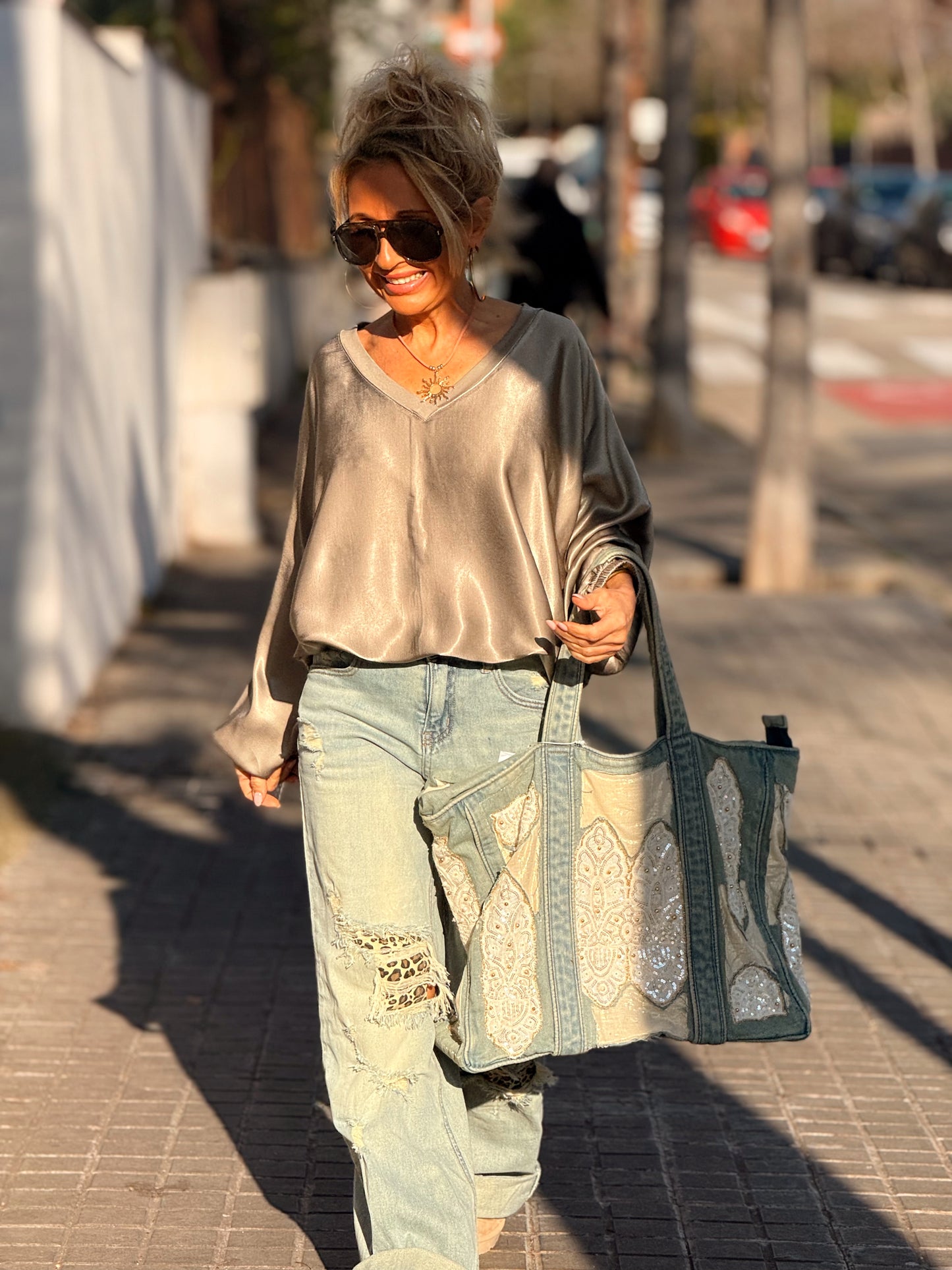 BLUSA OVERSIZE ZIGGY MULTICOLOR