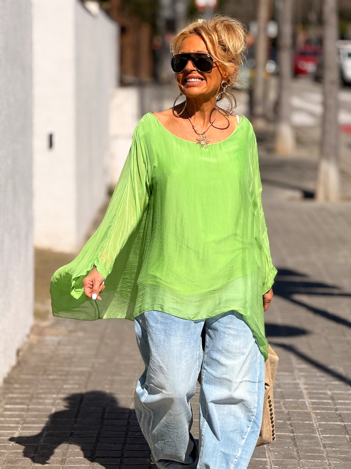 BLUSA CON TOP OVERSIZE ASIMÉTRICA NOA MULTICOLOR