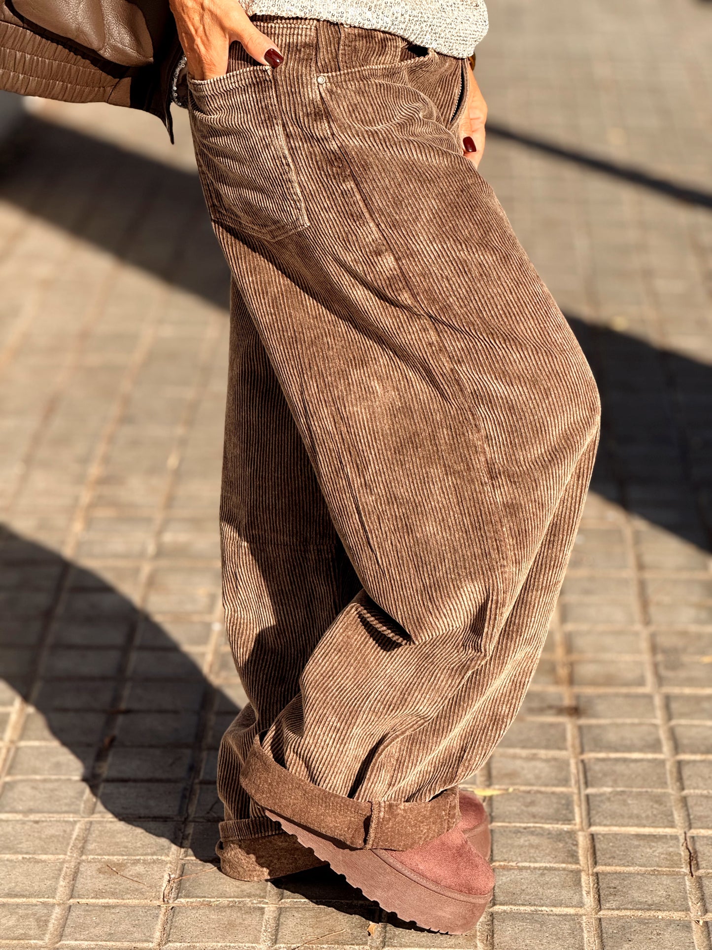 PANTALON DE PANA JOYCE MULTICOLOR