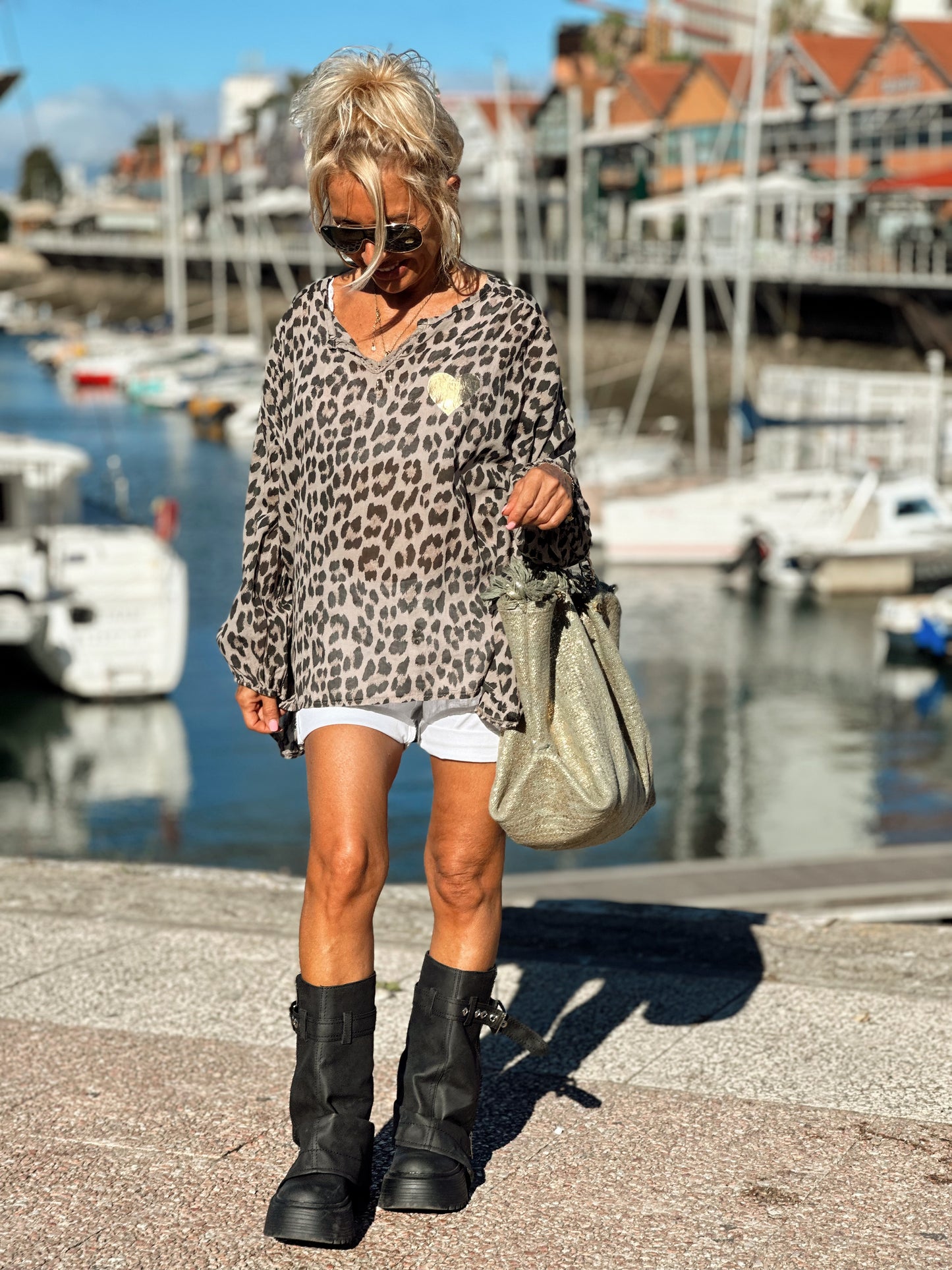 BLUSA ANIMAL PRINT TOPO