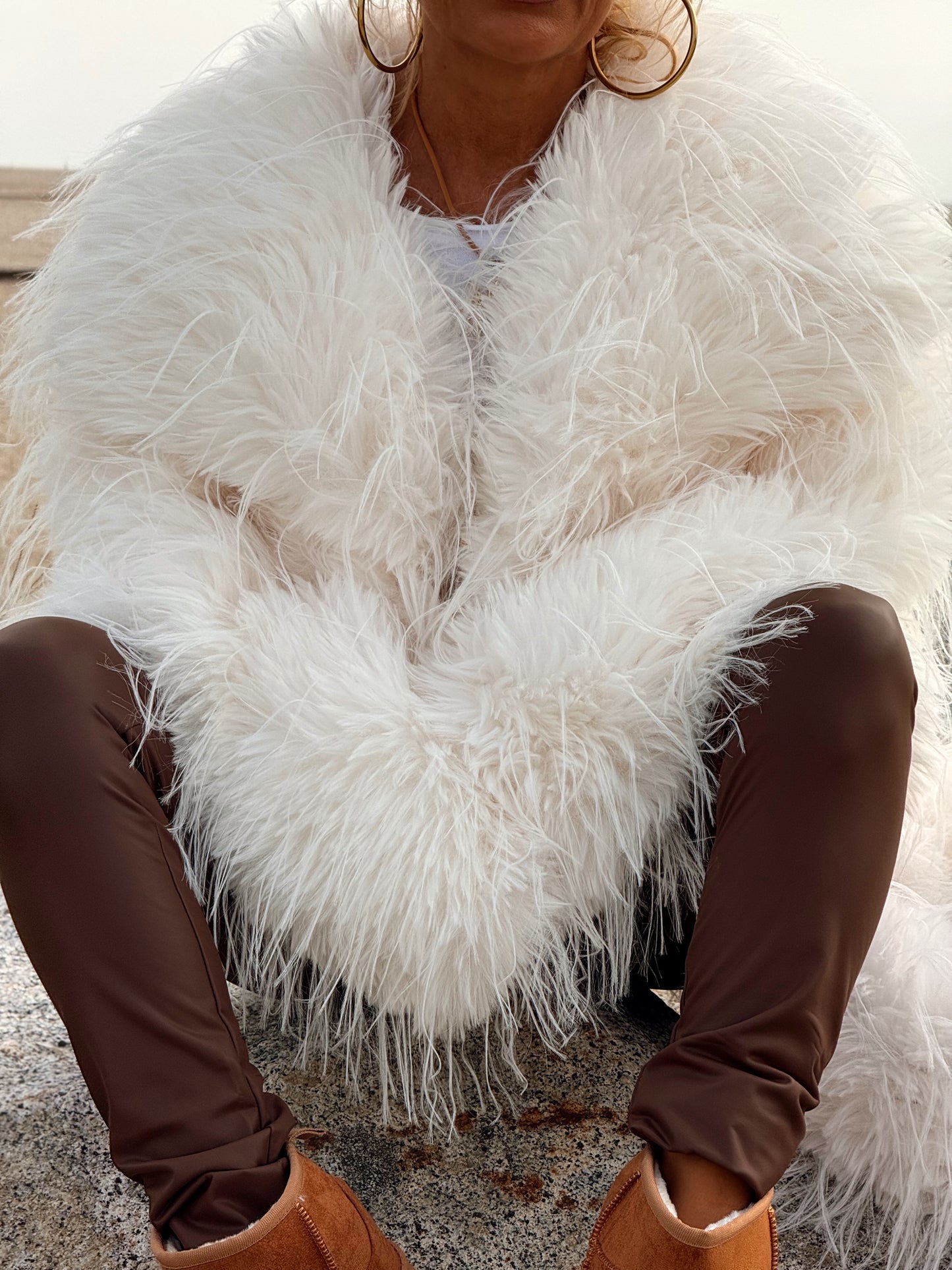 CHAQUETA DE PELO SINTÉTICO LUCAS MULTICOLOR