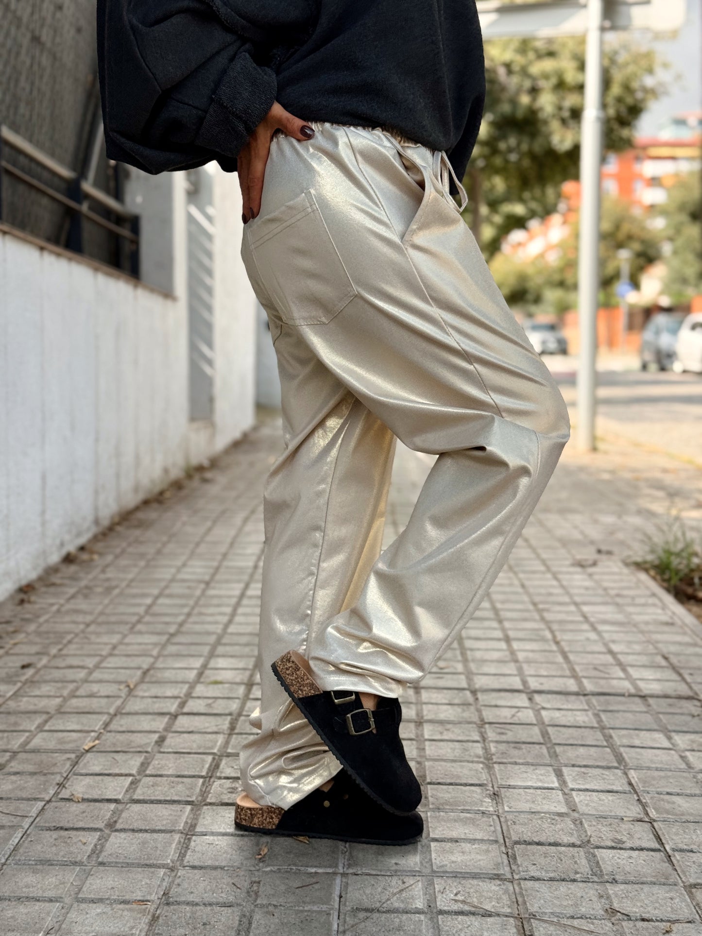 PANTALON BRILLANTE MULTICOLOR