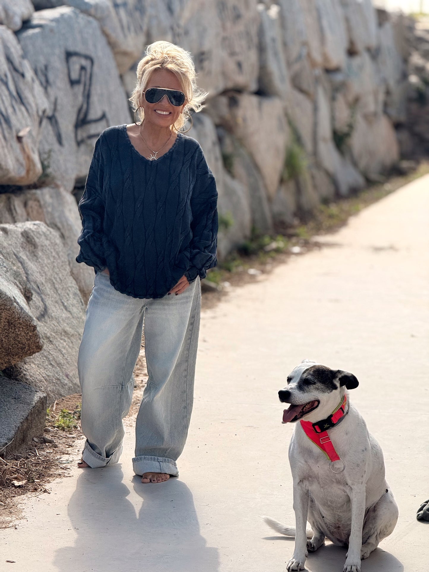 JERSEY PICO ENTRELAZADO RAQUEL MULTICOLOR