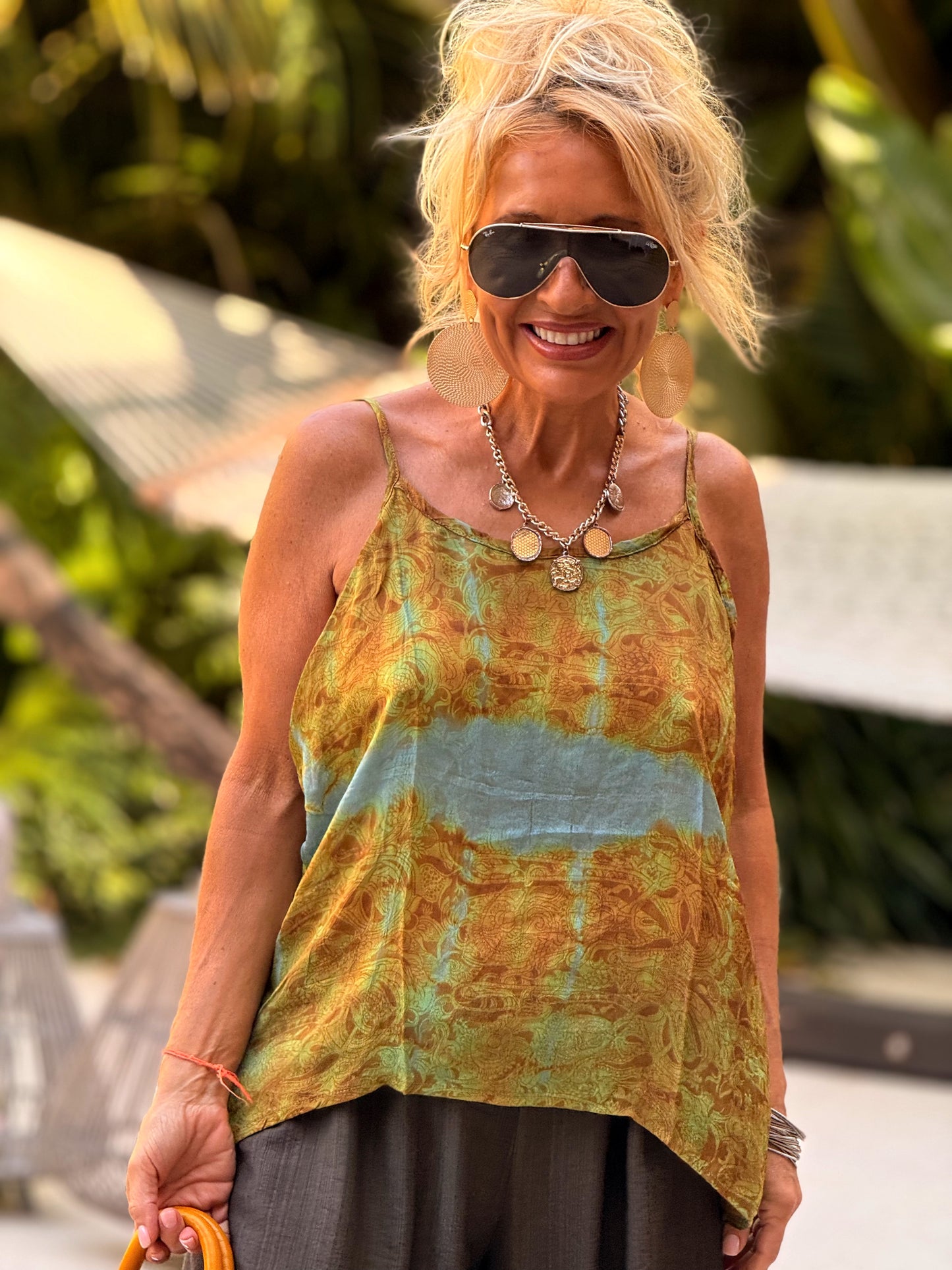 TOP TIRANTES CREPE SEDA INDY MULTICOLOR