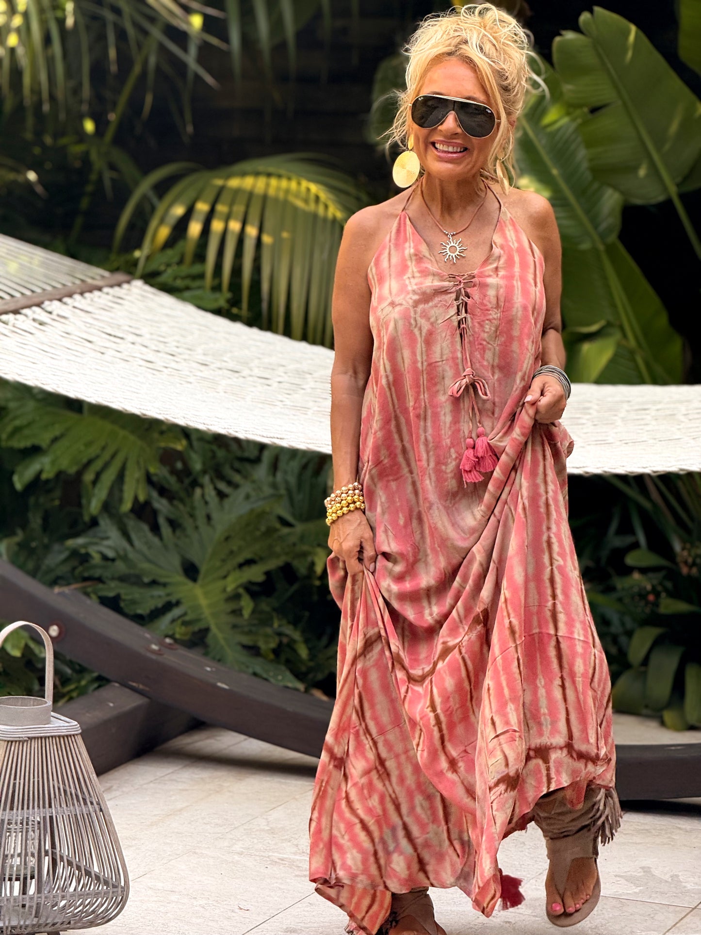 VESTIDO CREPE SEDA INDY MULTICOLOR