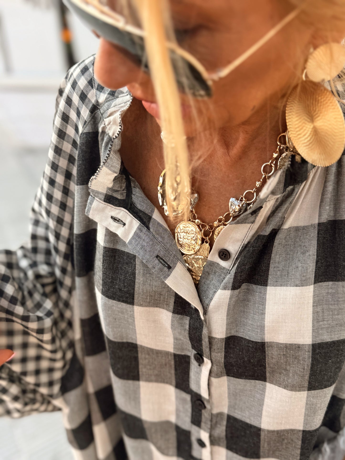 CAMISA OVERSIZE DAVID CUADRADOS MULTICOLOR