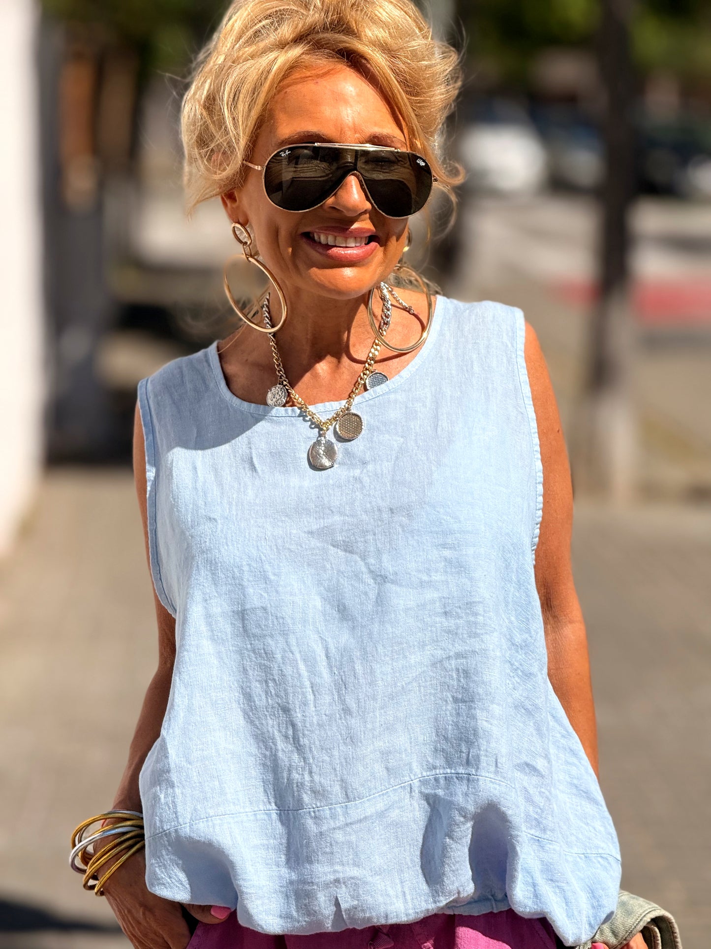 BLUSA LINO ARTHUR MULTICOLOR