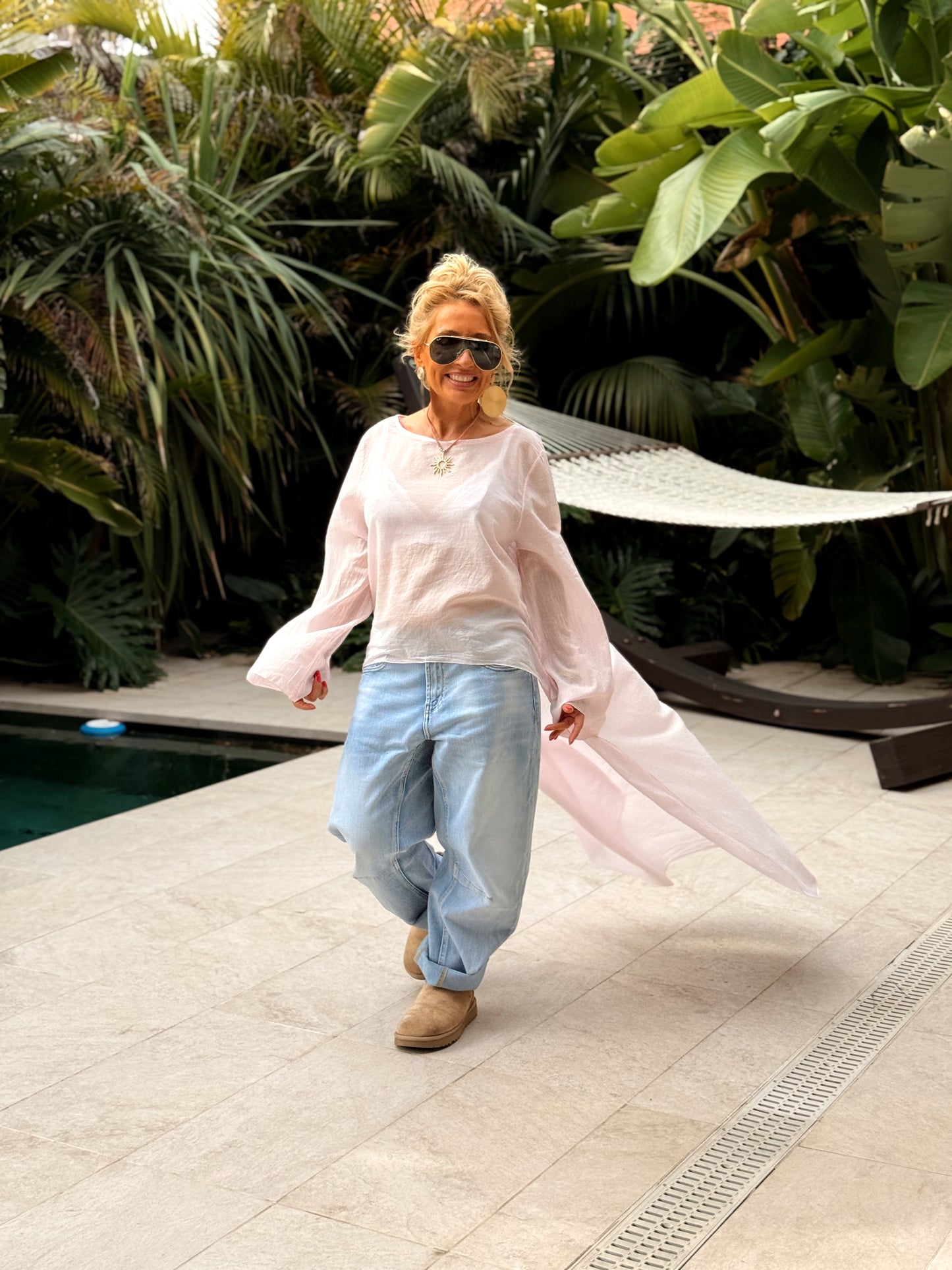 BLUSA ASIMÉTRICA ROSARIO MULTICOLOR