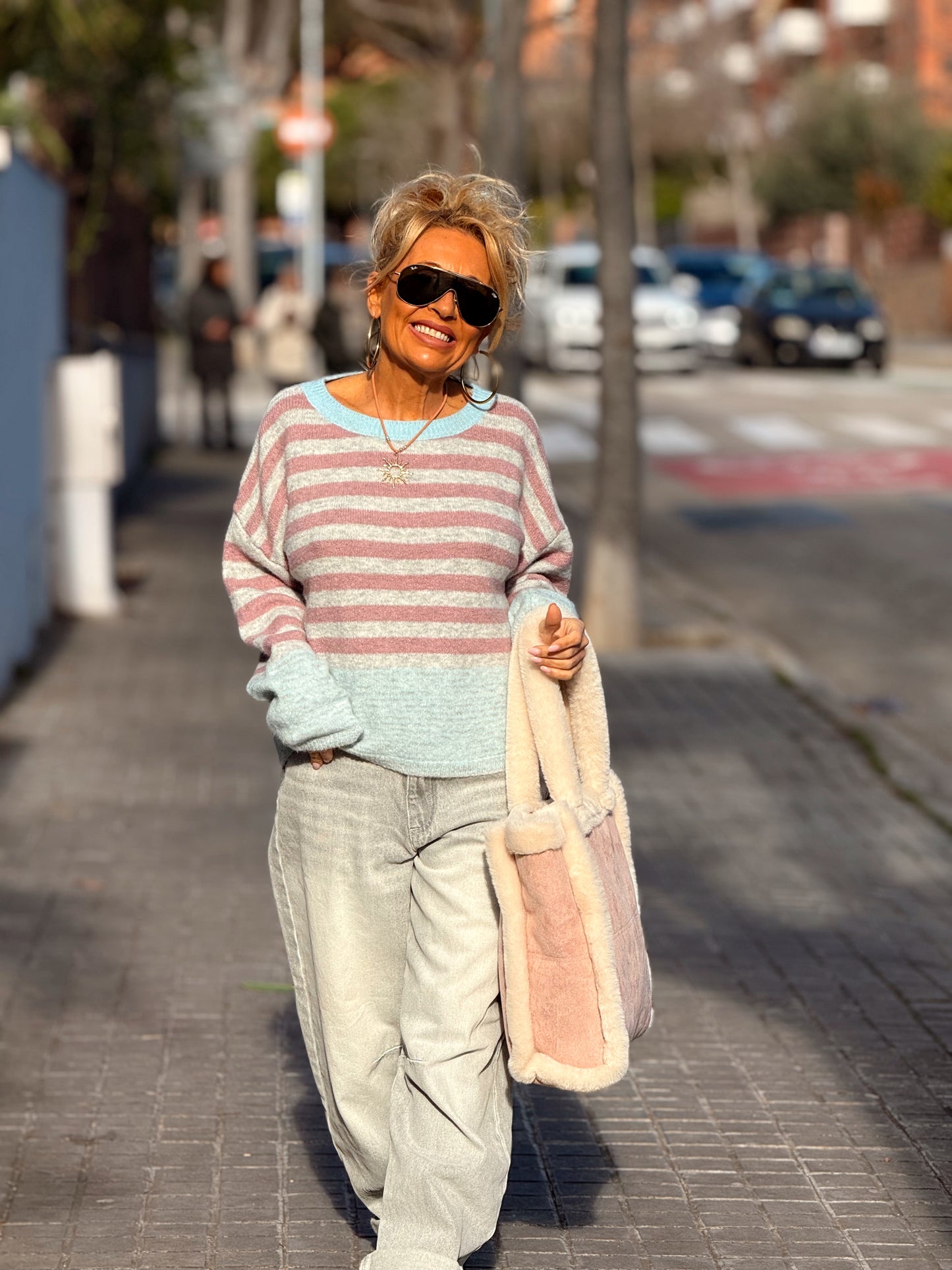 JERSEY DE PUNTO RAYAS LOLA MULTICOLOR