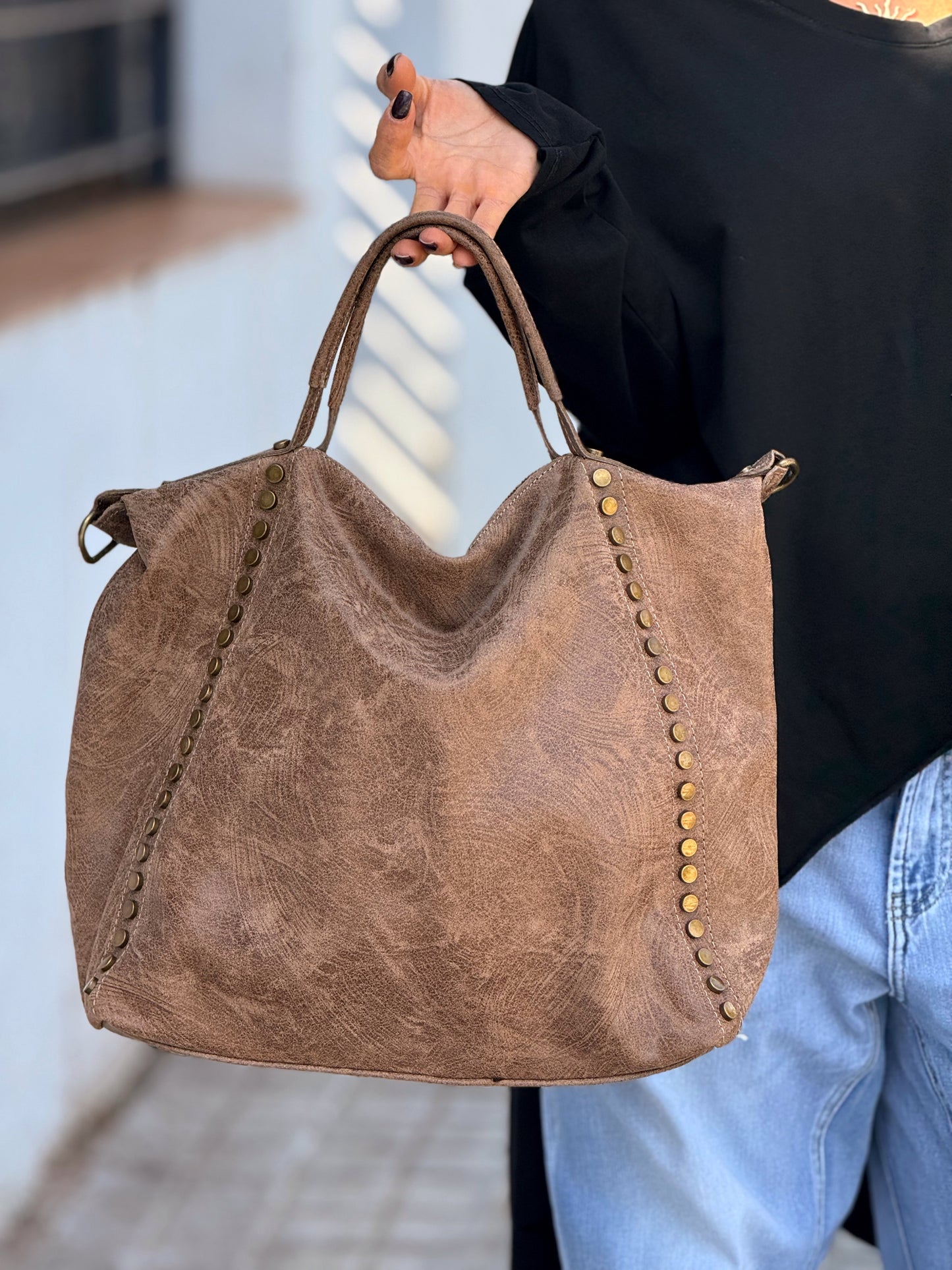 BOLSO TACHAS MULTICOLOR