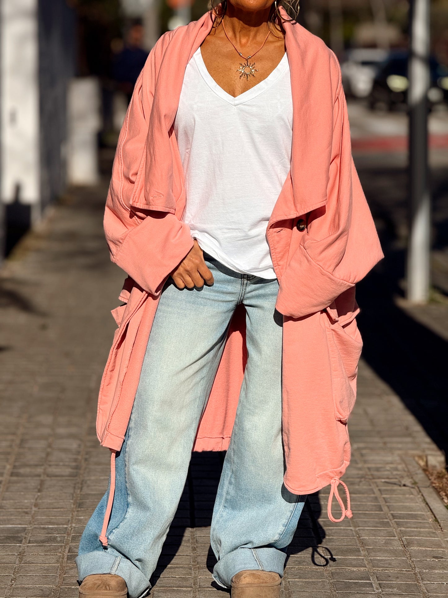 TRENCH SUPER OVERSIZE LOURDES MULTICOLOR