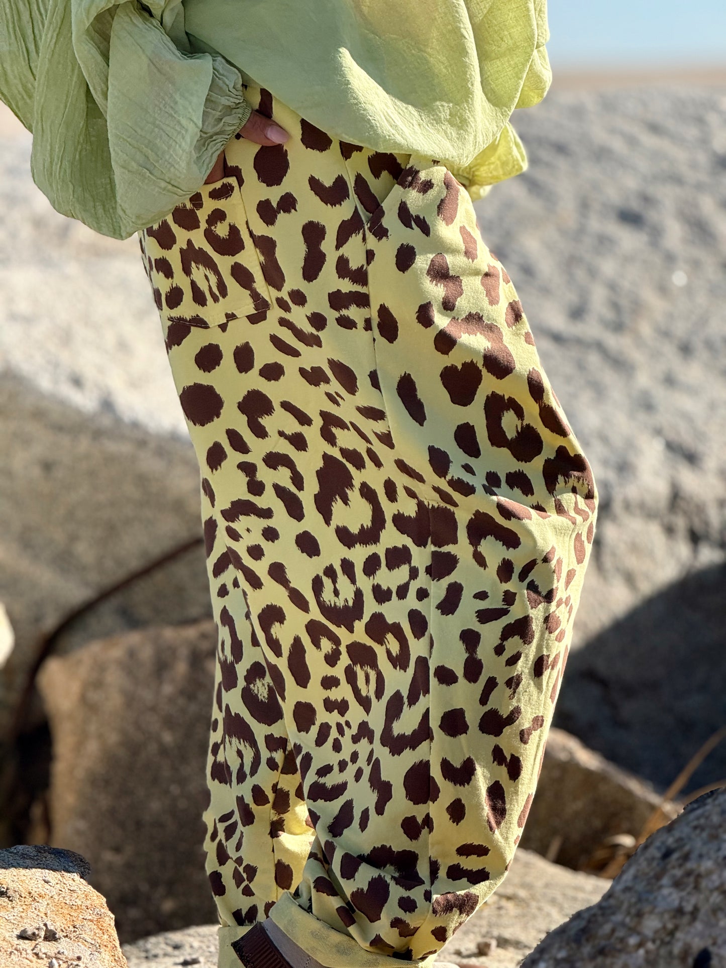 PANTALON BAGGY ANIMAL PRINT MULTICOLOR