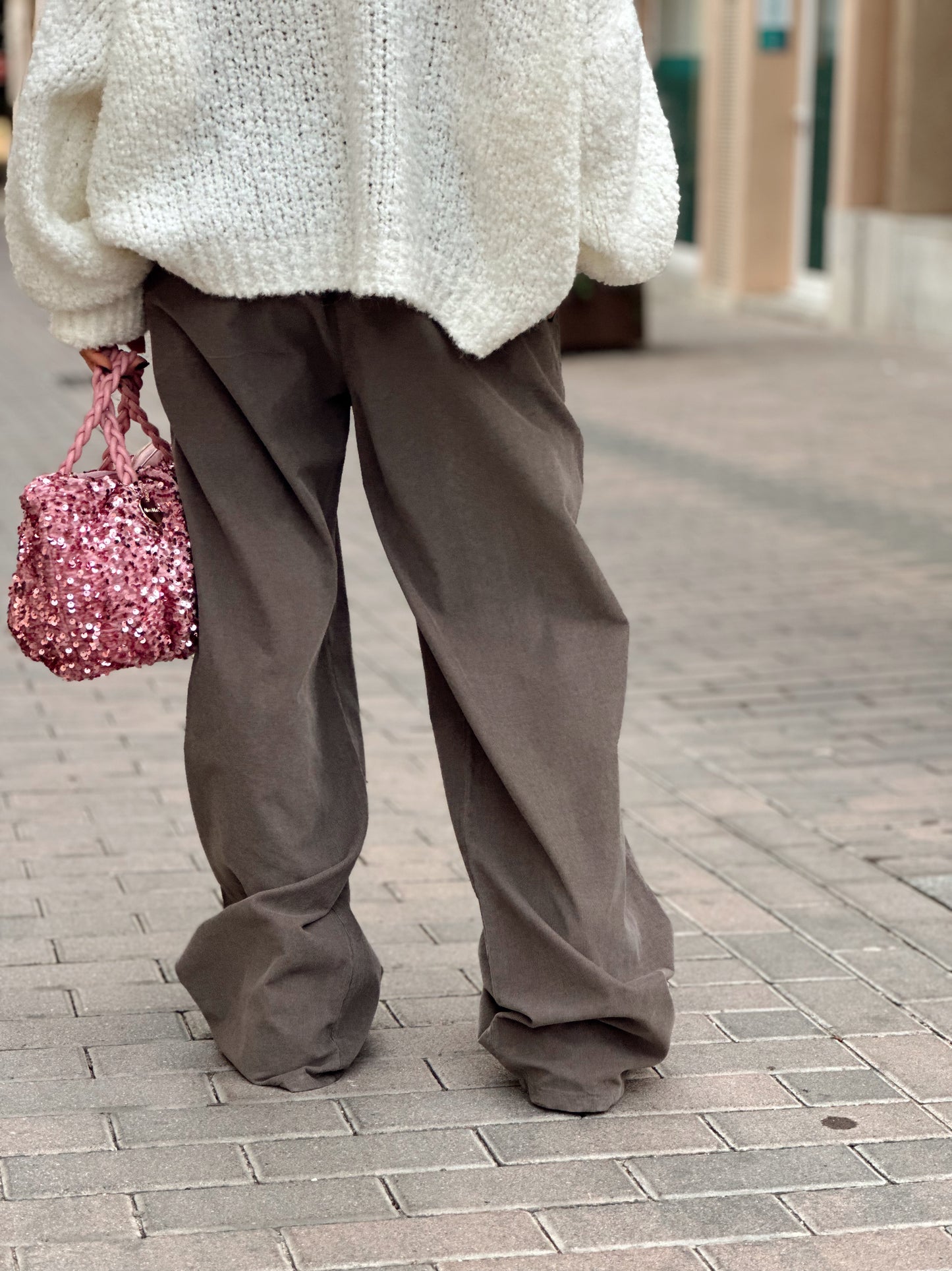 PANTALON PANA HEIKE MARRON