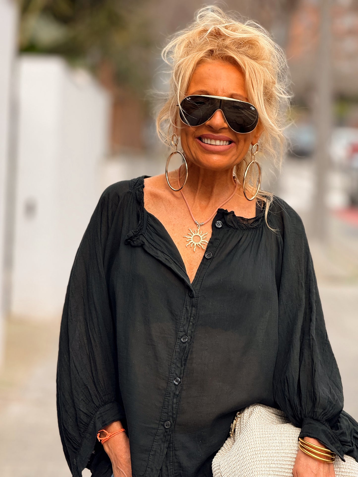 BLUSA OVERSIZE NINA MULTICOLOR