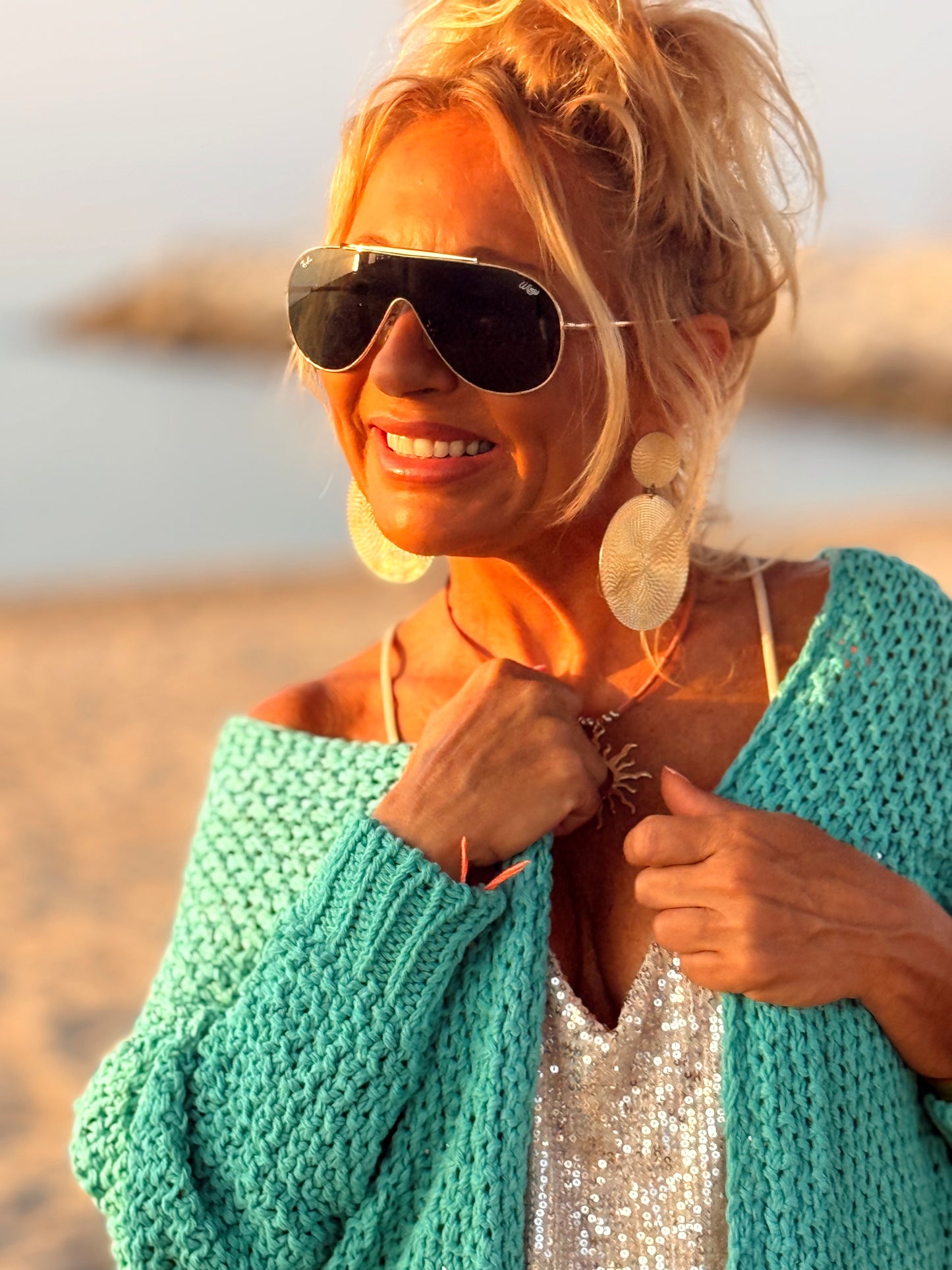 CHAQUETA AGUJERO INES VERDE