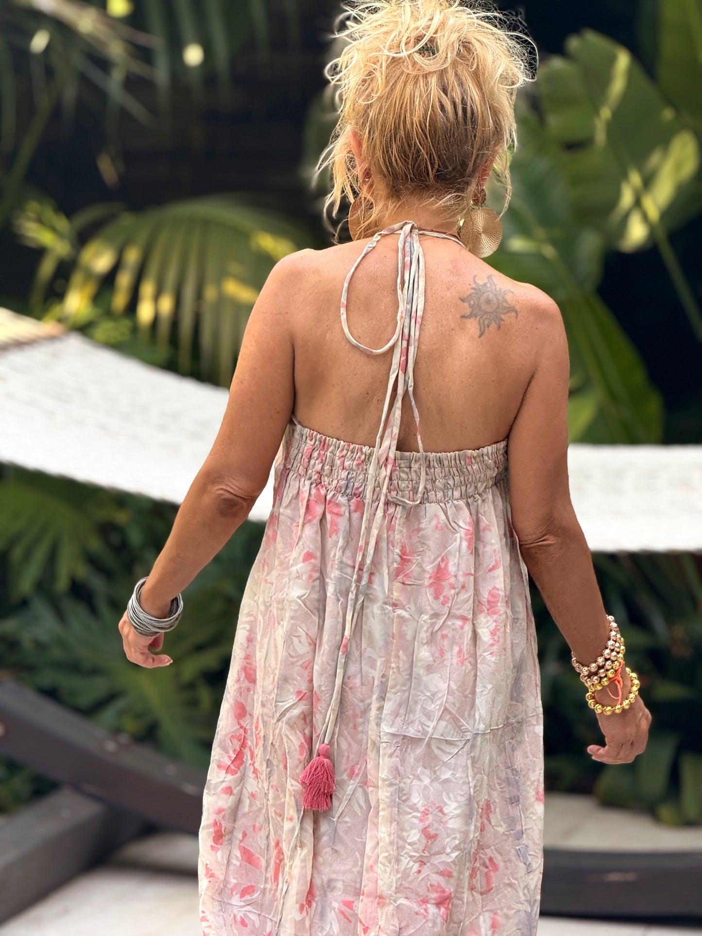 VESTIDO CREPE SEDA INDY MULTICOLOR